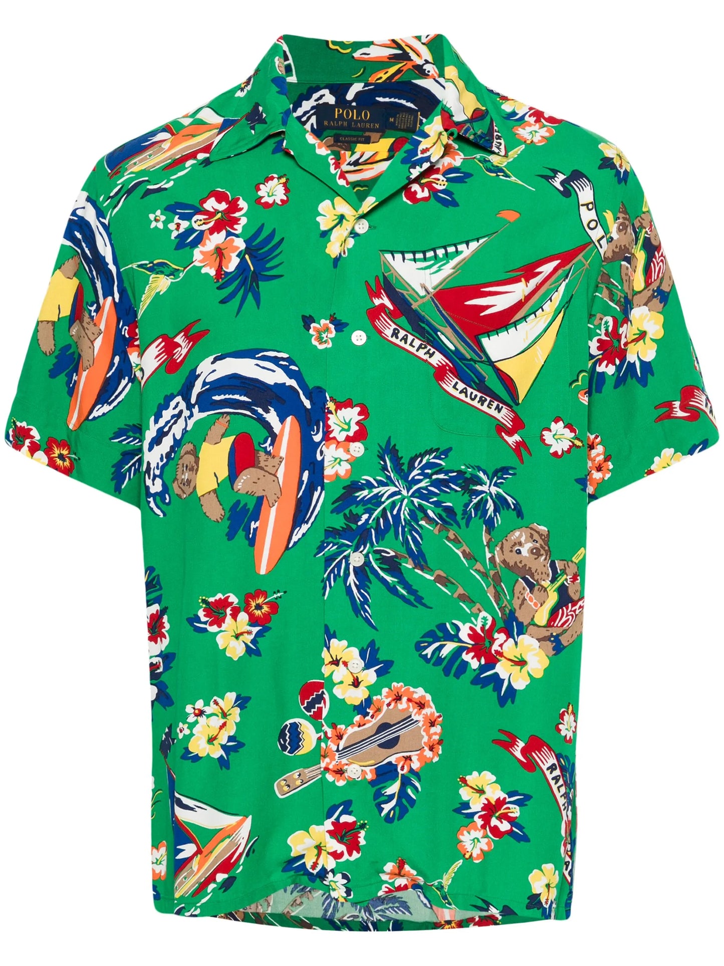 Polo Bear-print shirt