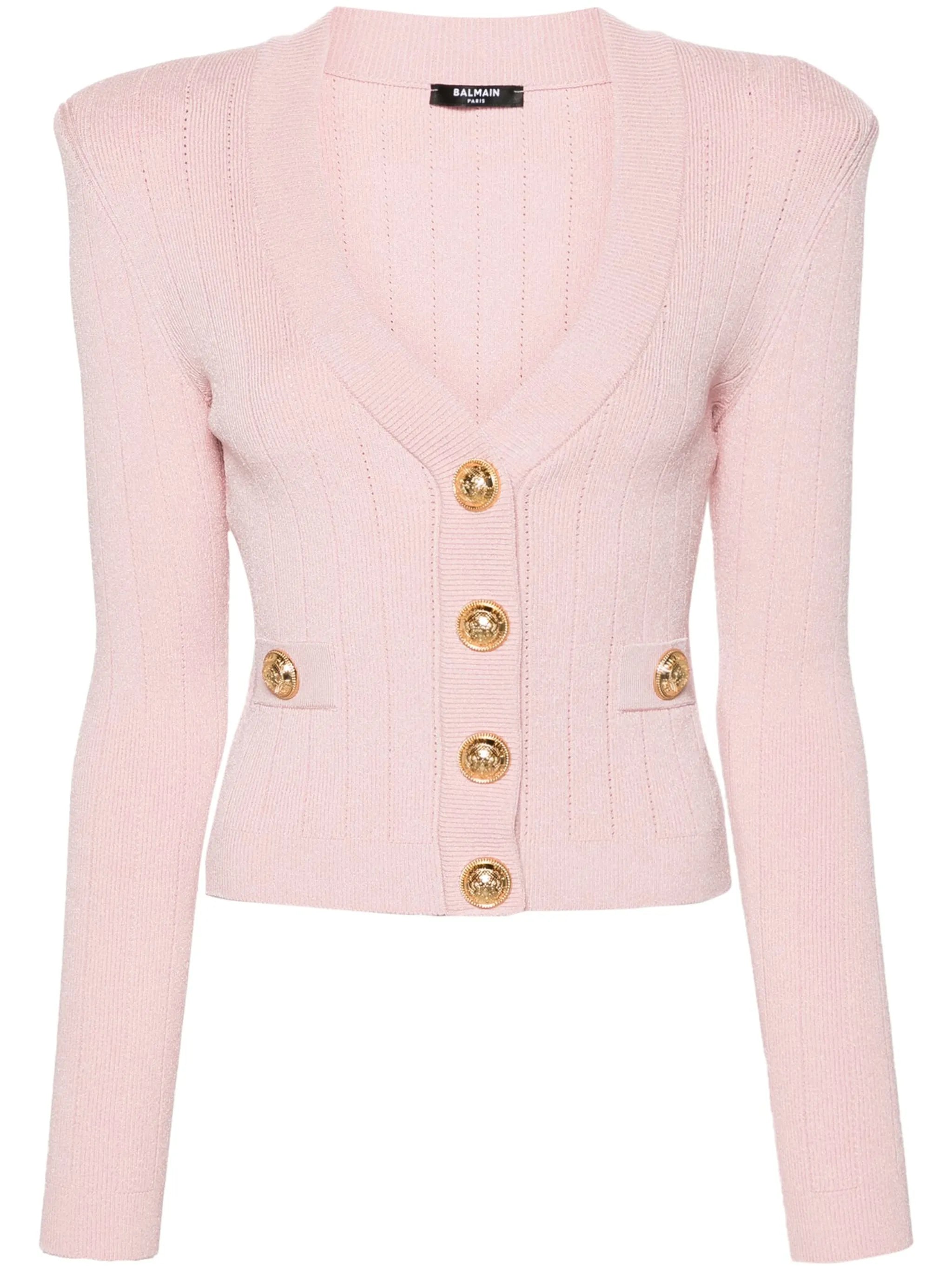 V-neck cropped cardigan