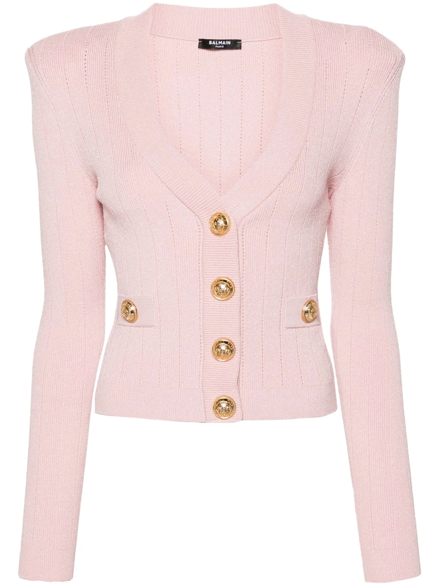 V-neck cropped cardigan