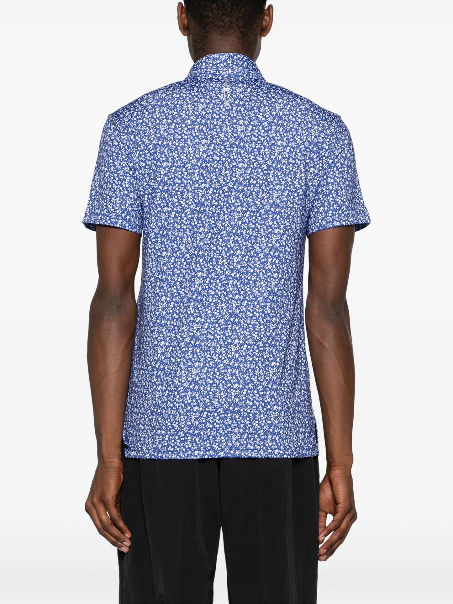 floral-print polo shirt