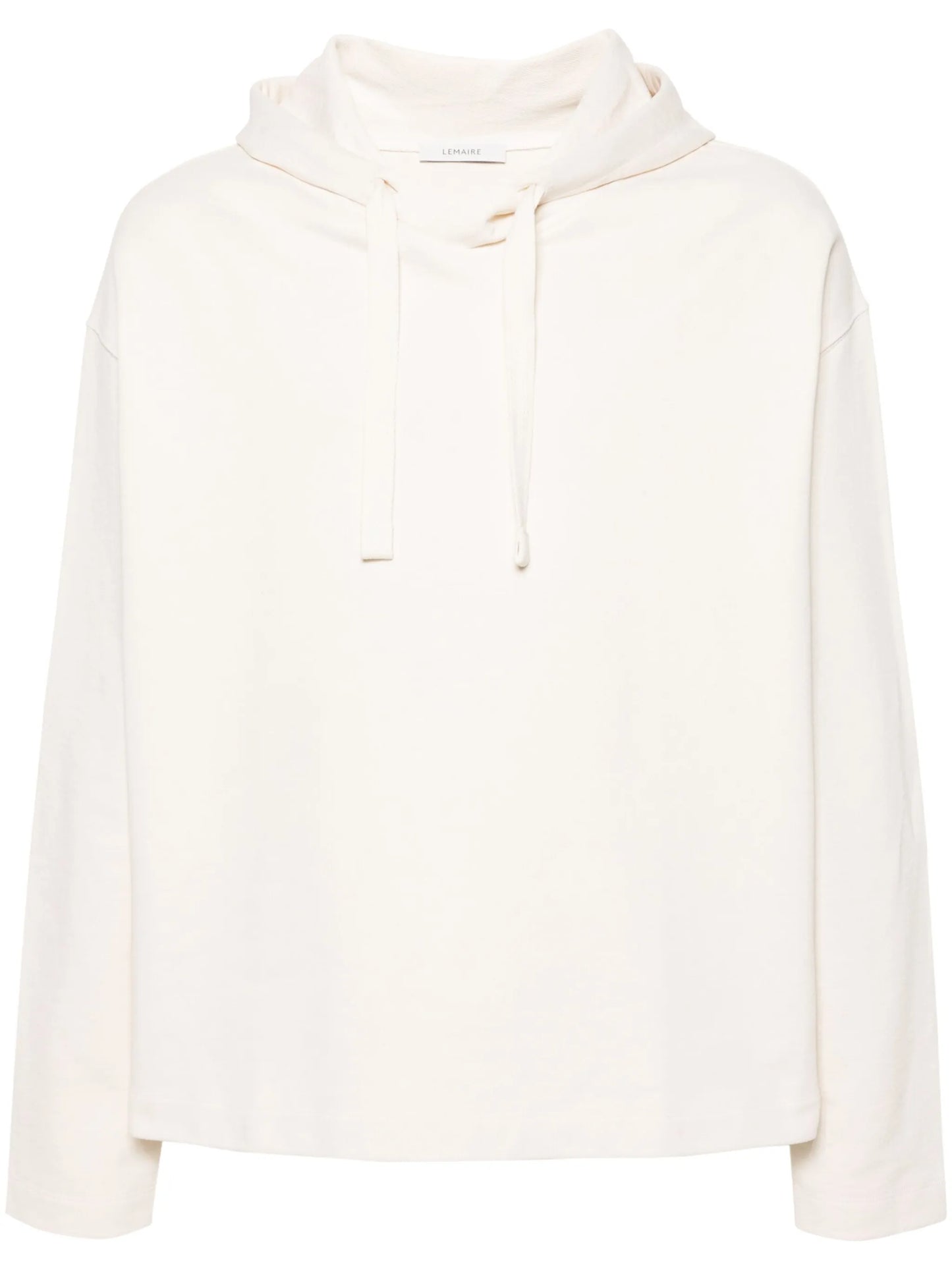 plain drop-shoulder hoodie