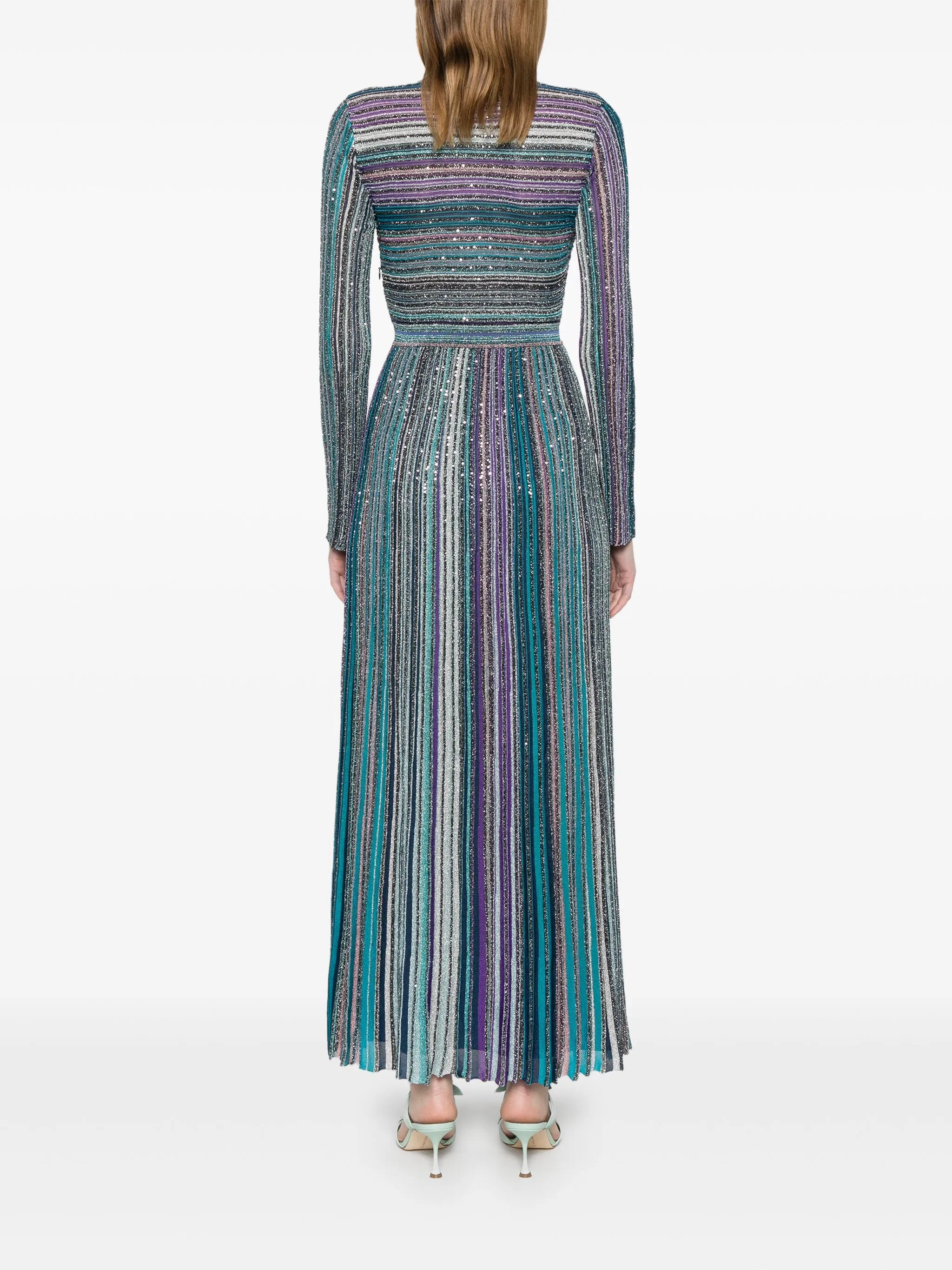 sequin-embellished maxi dress