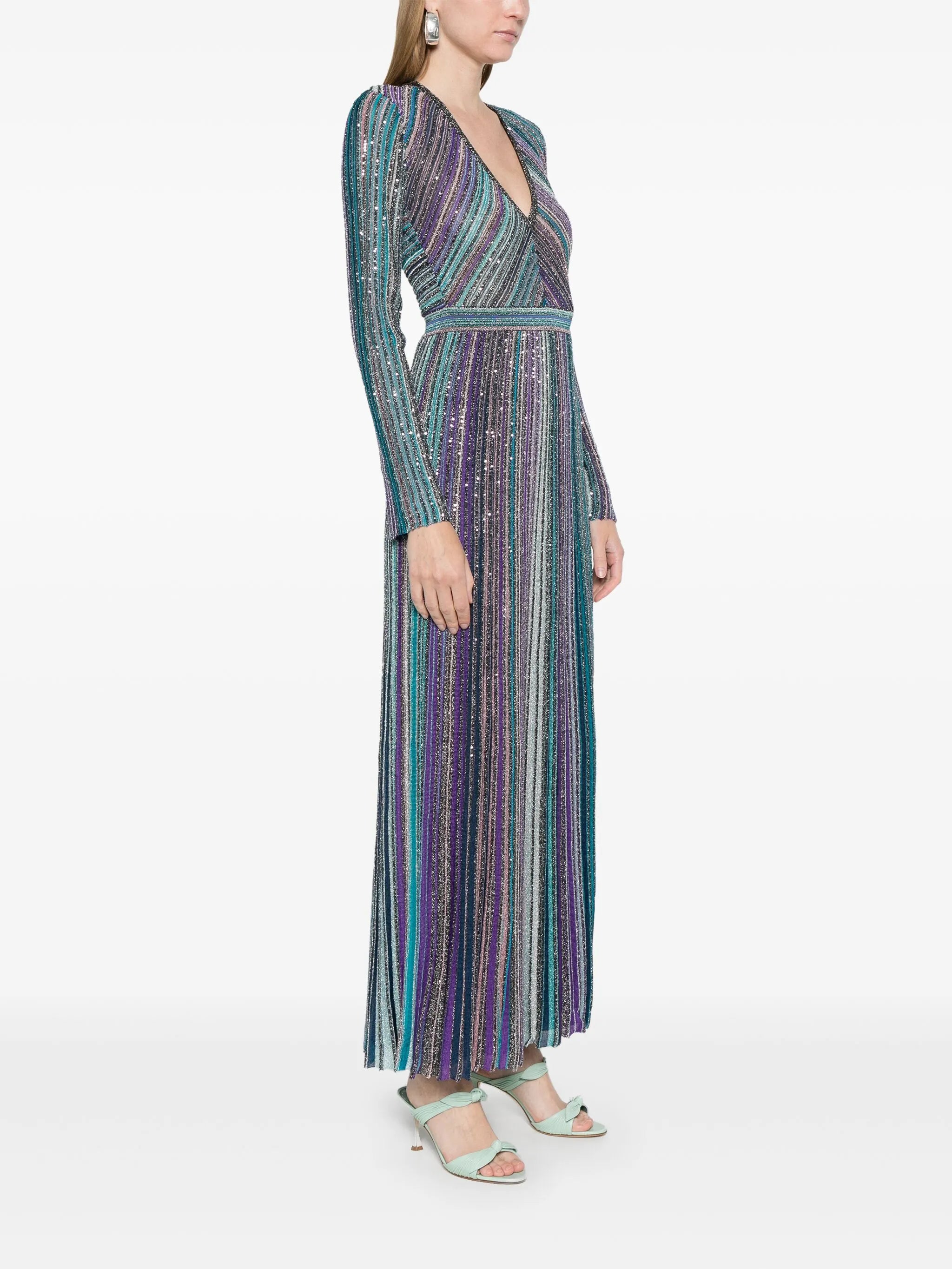 sequin-embellished maxi dress