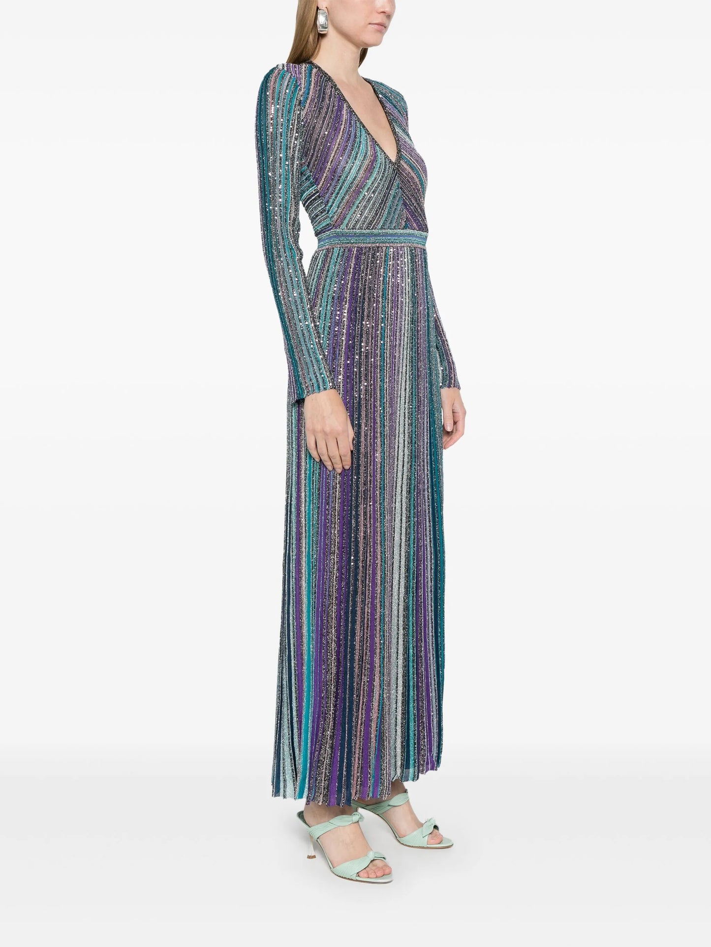 sequin-embellished maxi dress