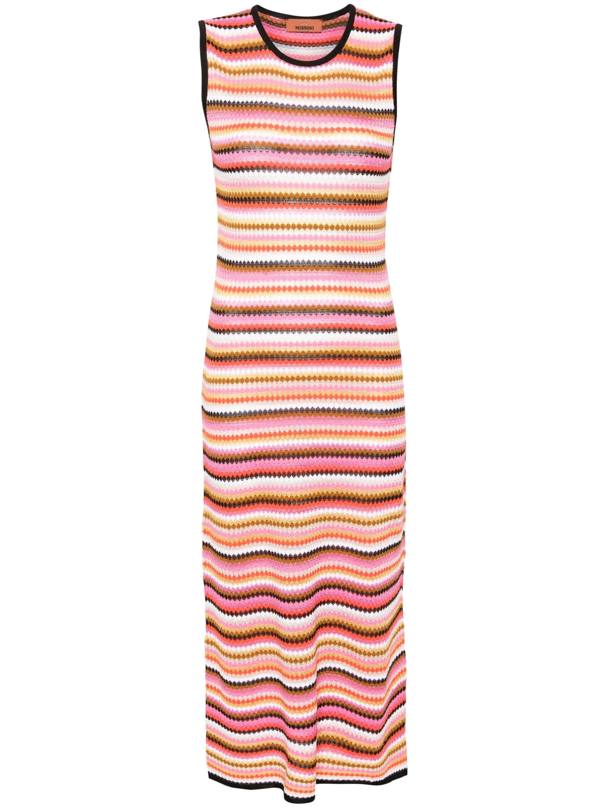 striped midi dress