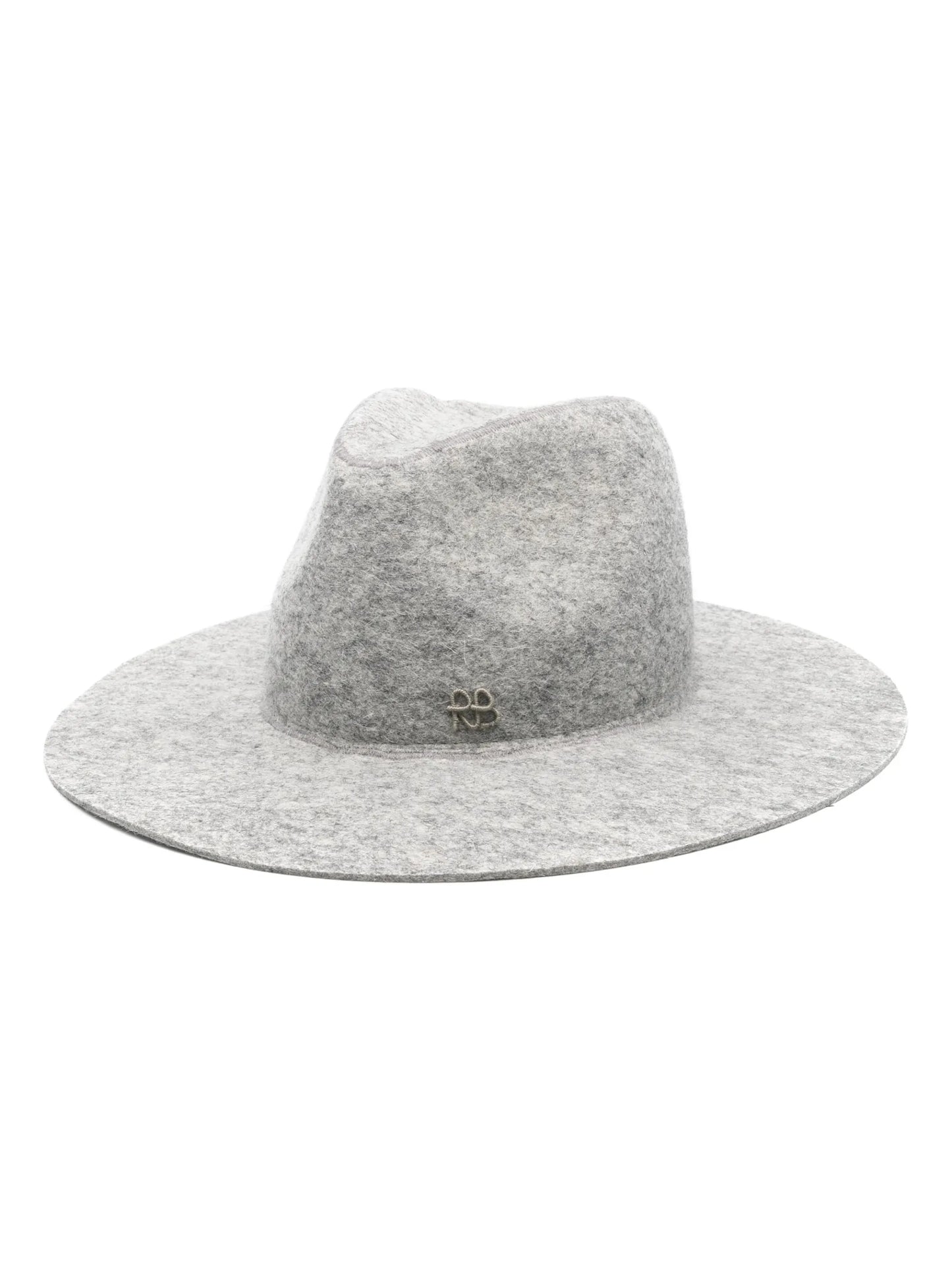 logo-appliqué fedora hat