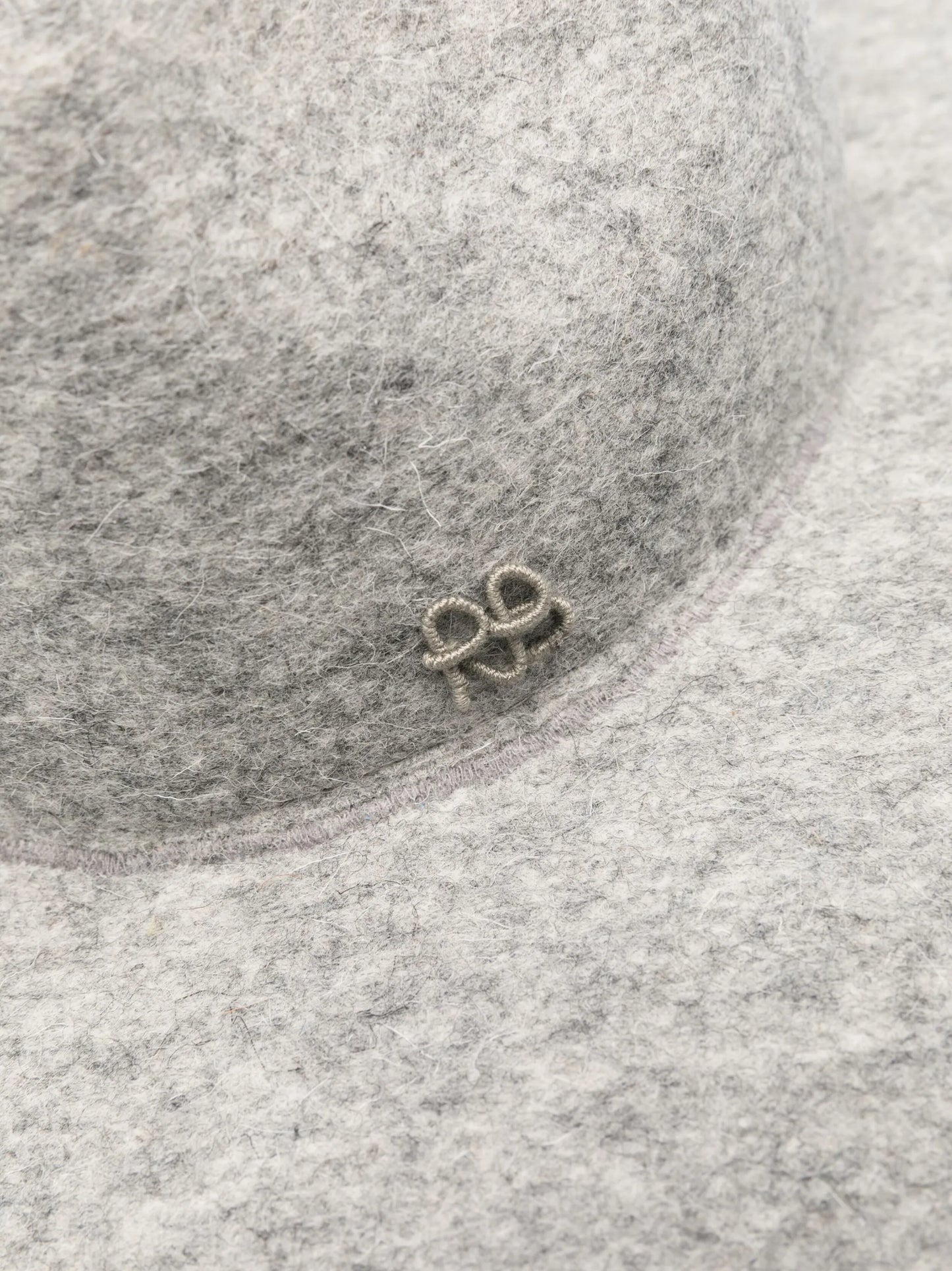 logo-appliqué fedora hat