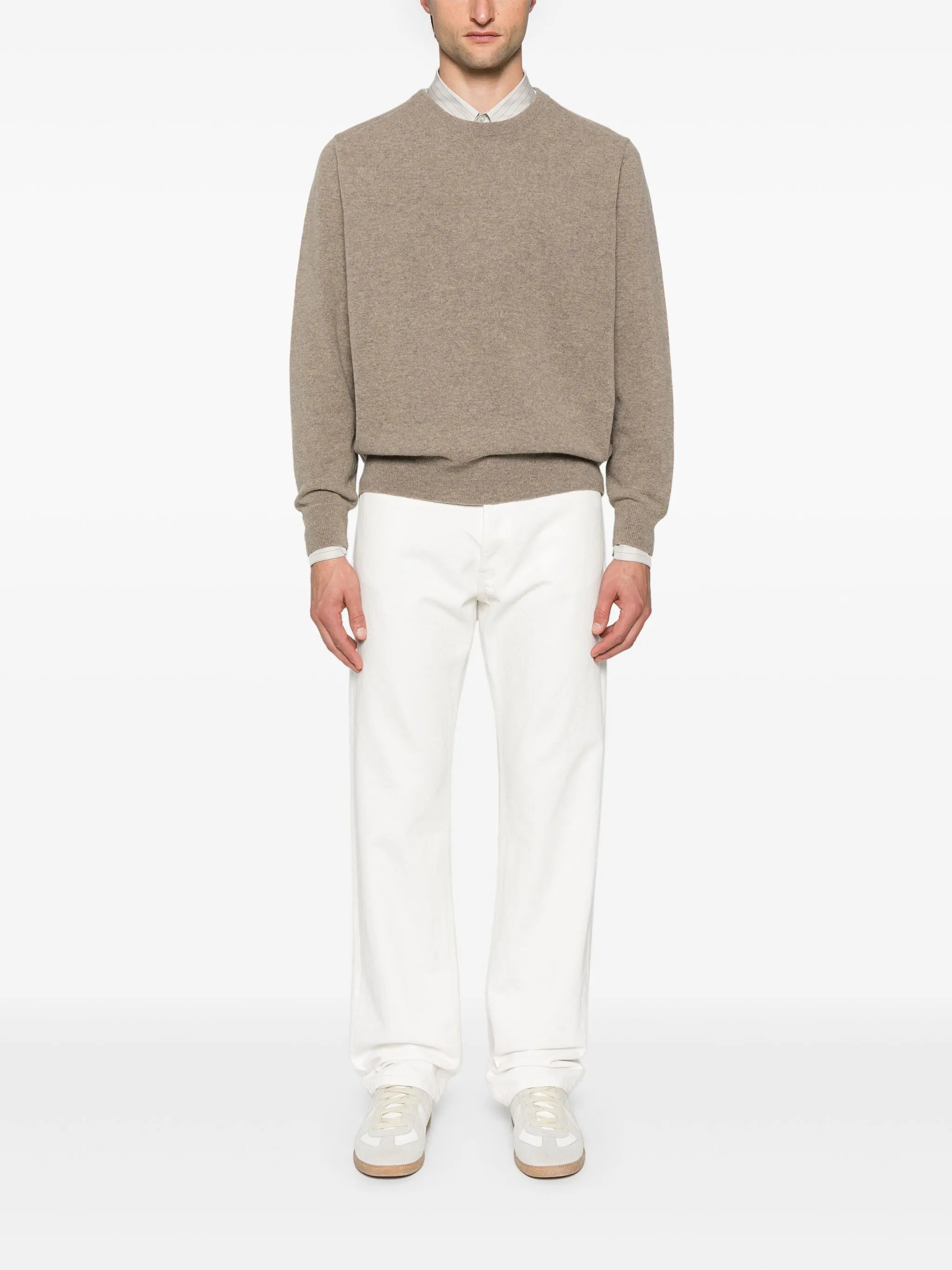 mélange-effect jumper