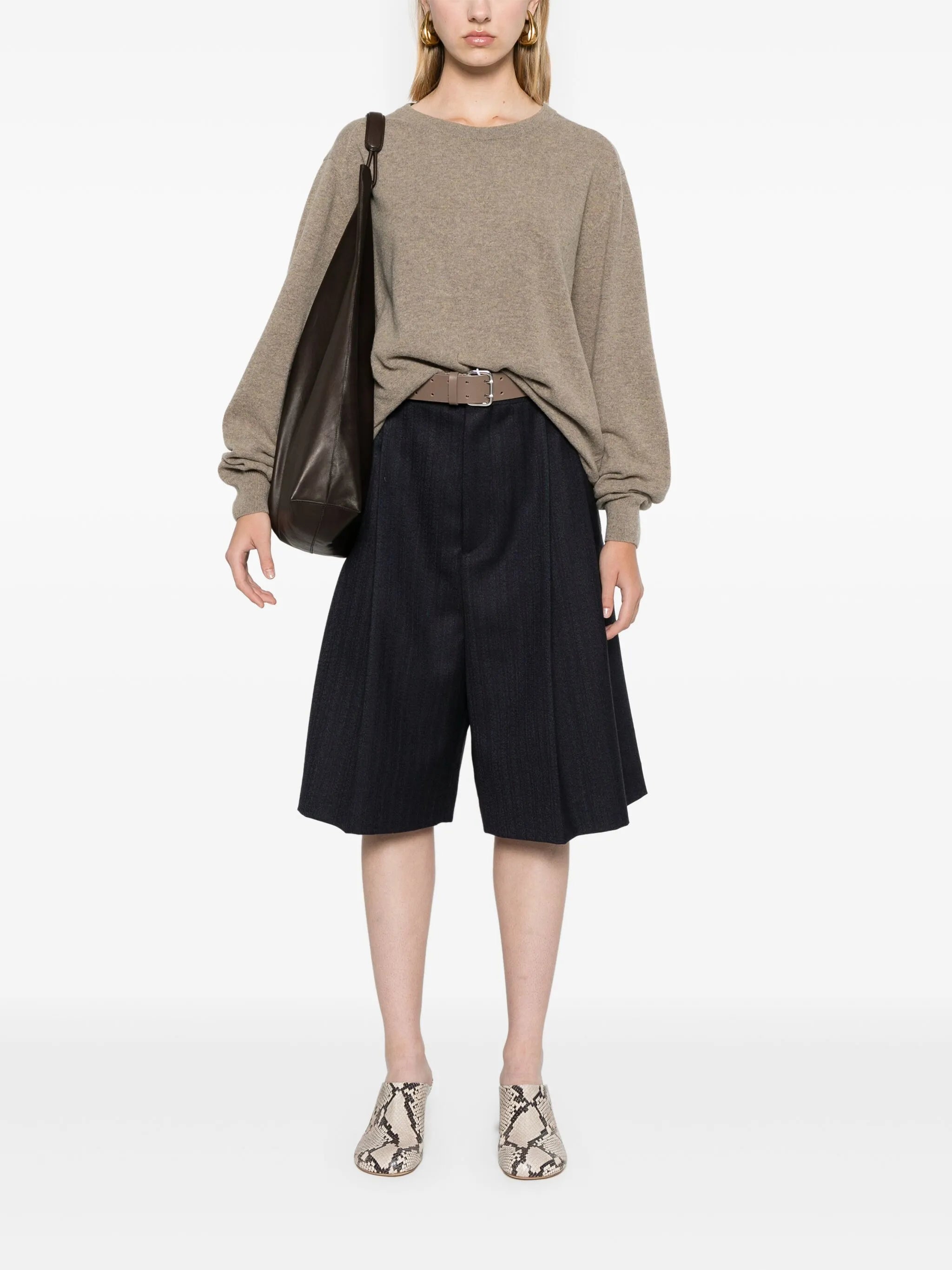 mélange-effect jumper