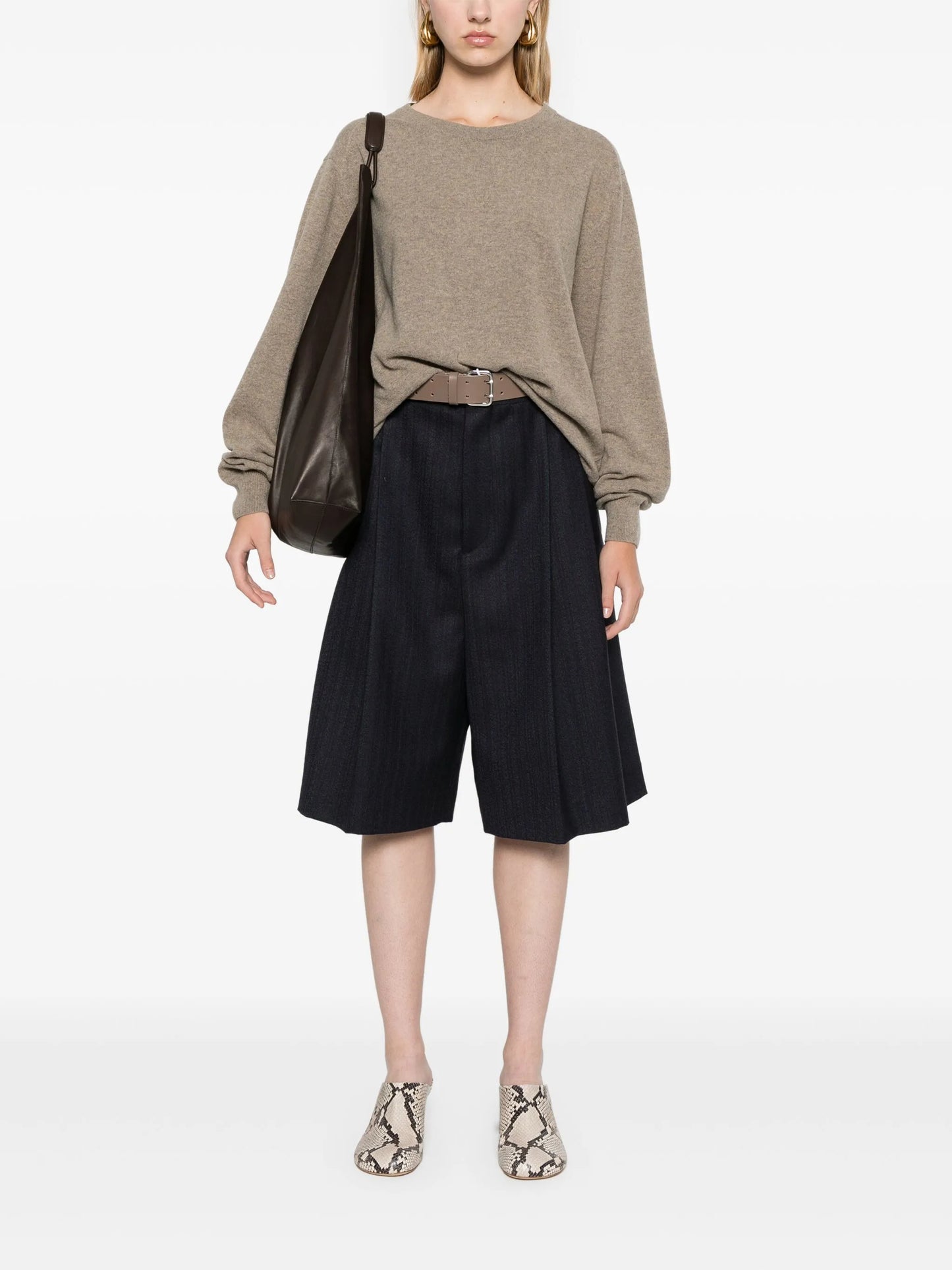 mélange-effect jumper