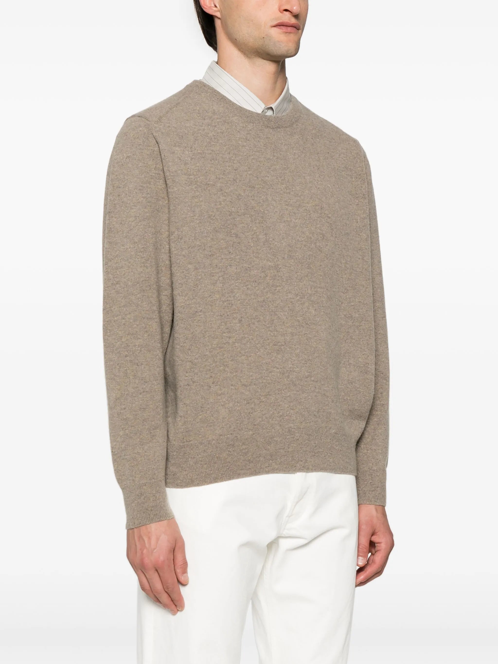 mélange-effect jumper