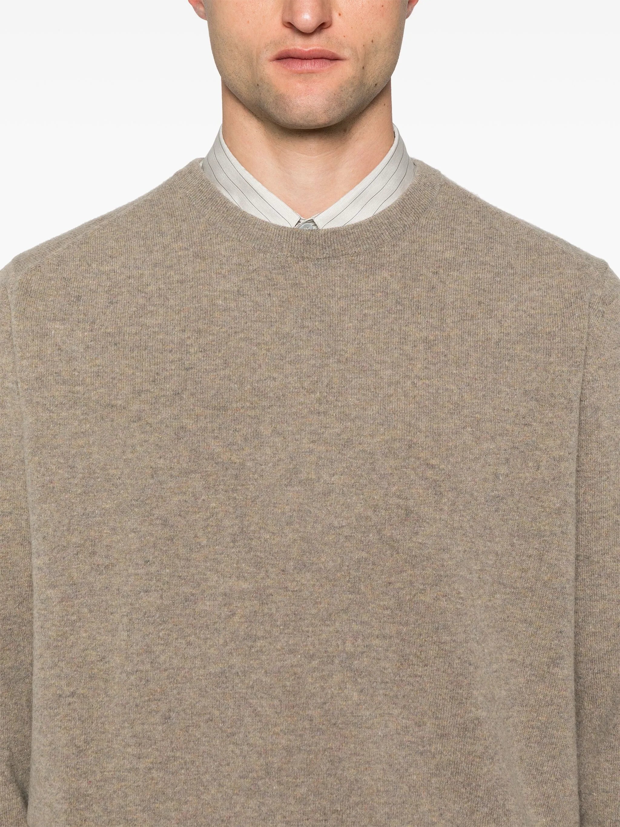 mélange-effect jumper