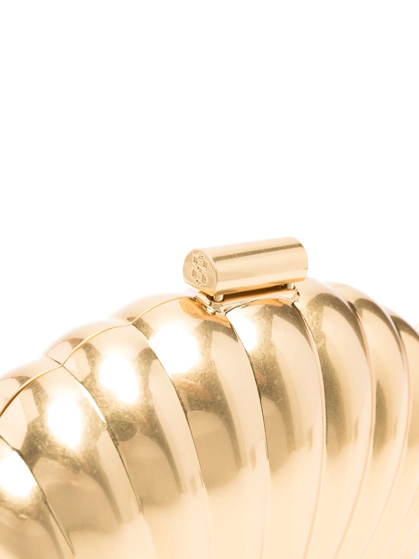 Monet shell-motif clutch bag