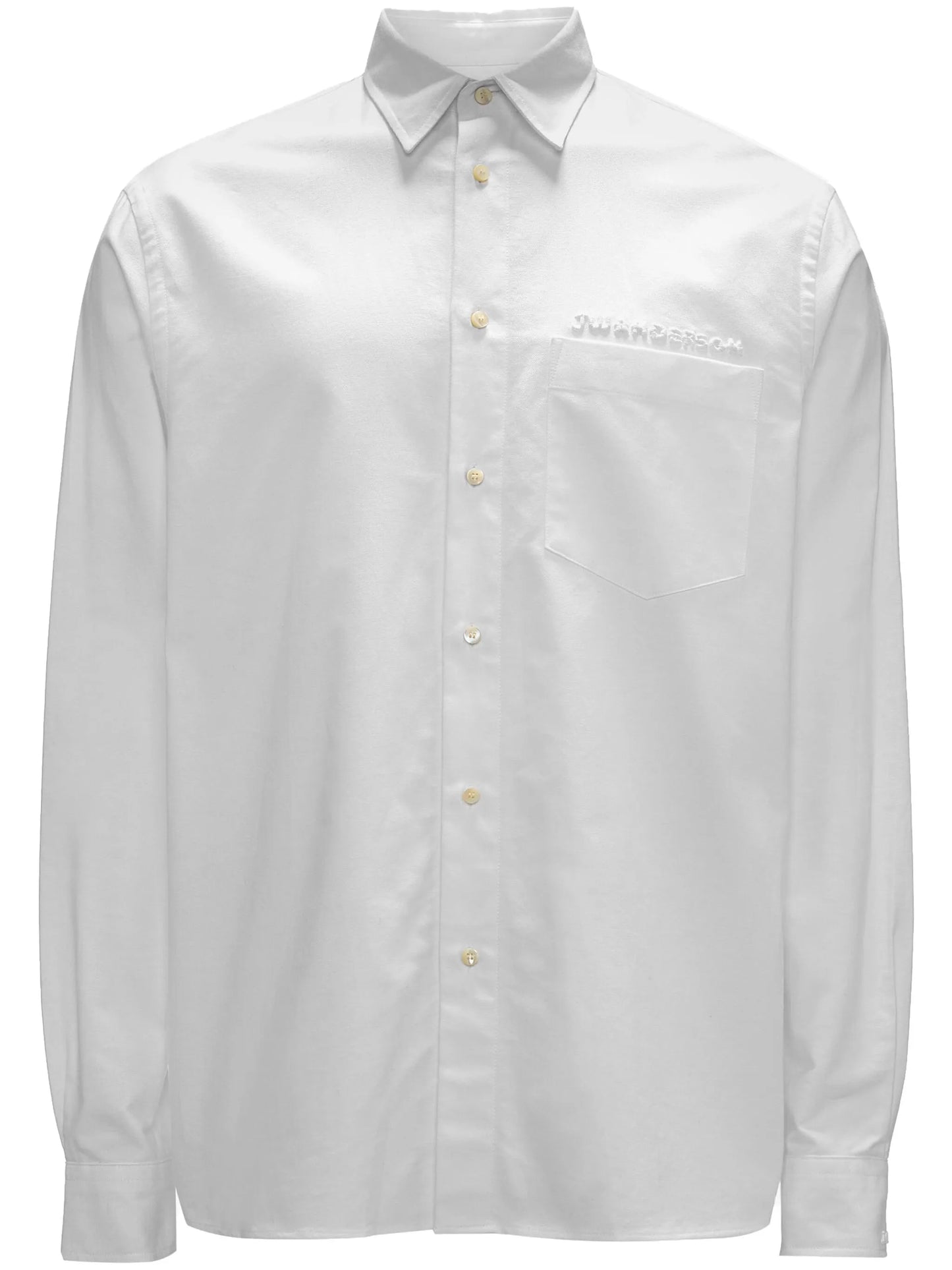 embroidered-logo cotton shirt