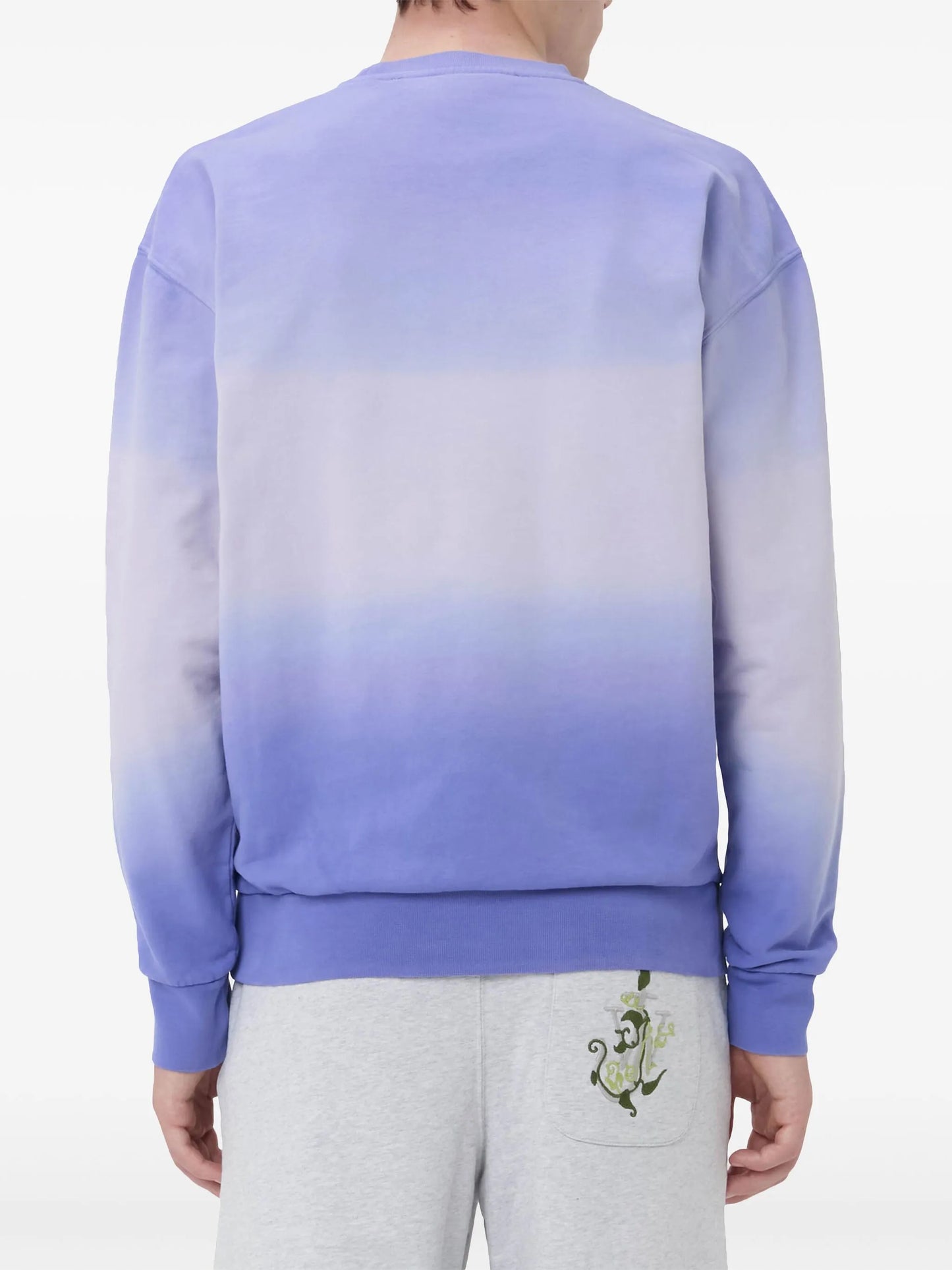logo-embroidered gradient sweatshirt