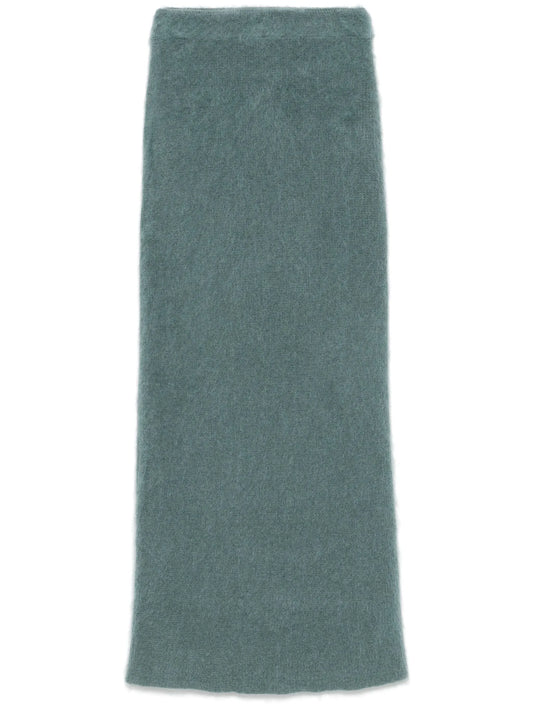 brushed maxi skirt