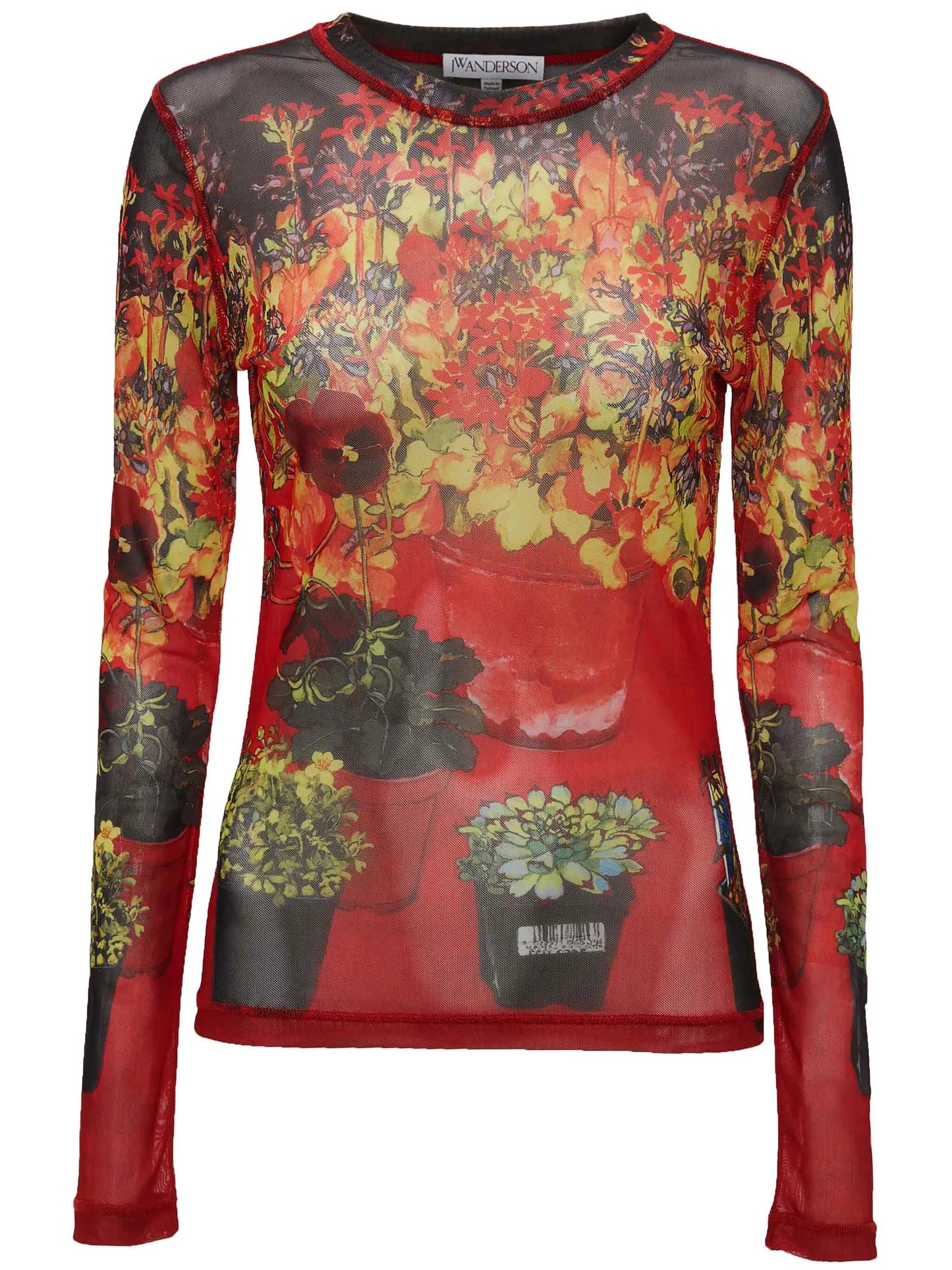 floral-print long-sleeve T-shirt