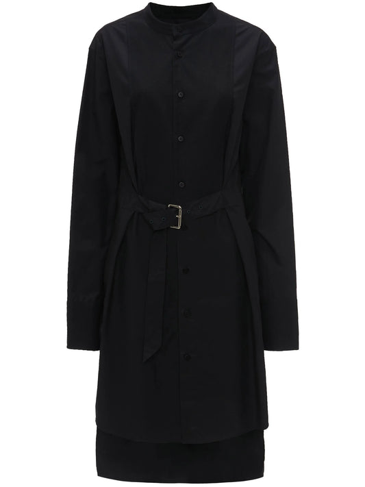 belted cotton dress
