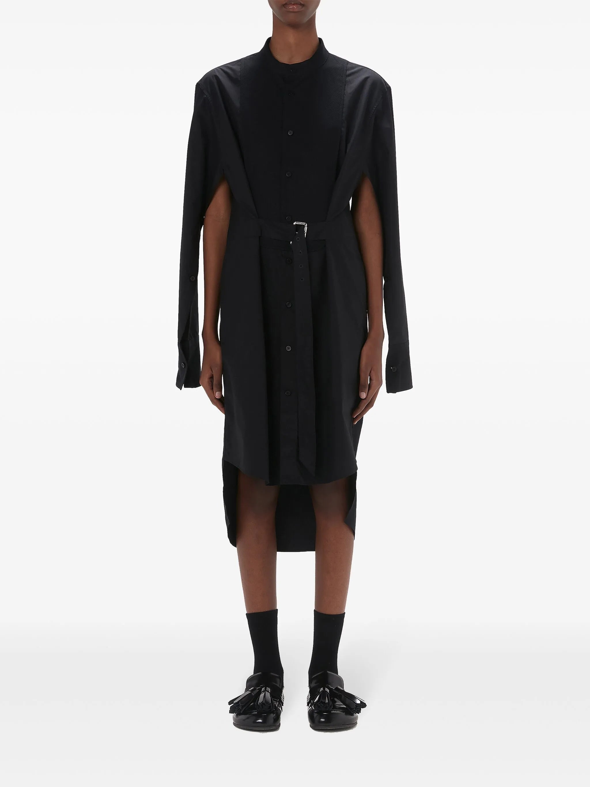 belted cotton dress