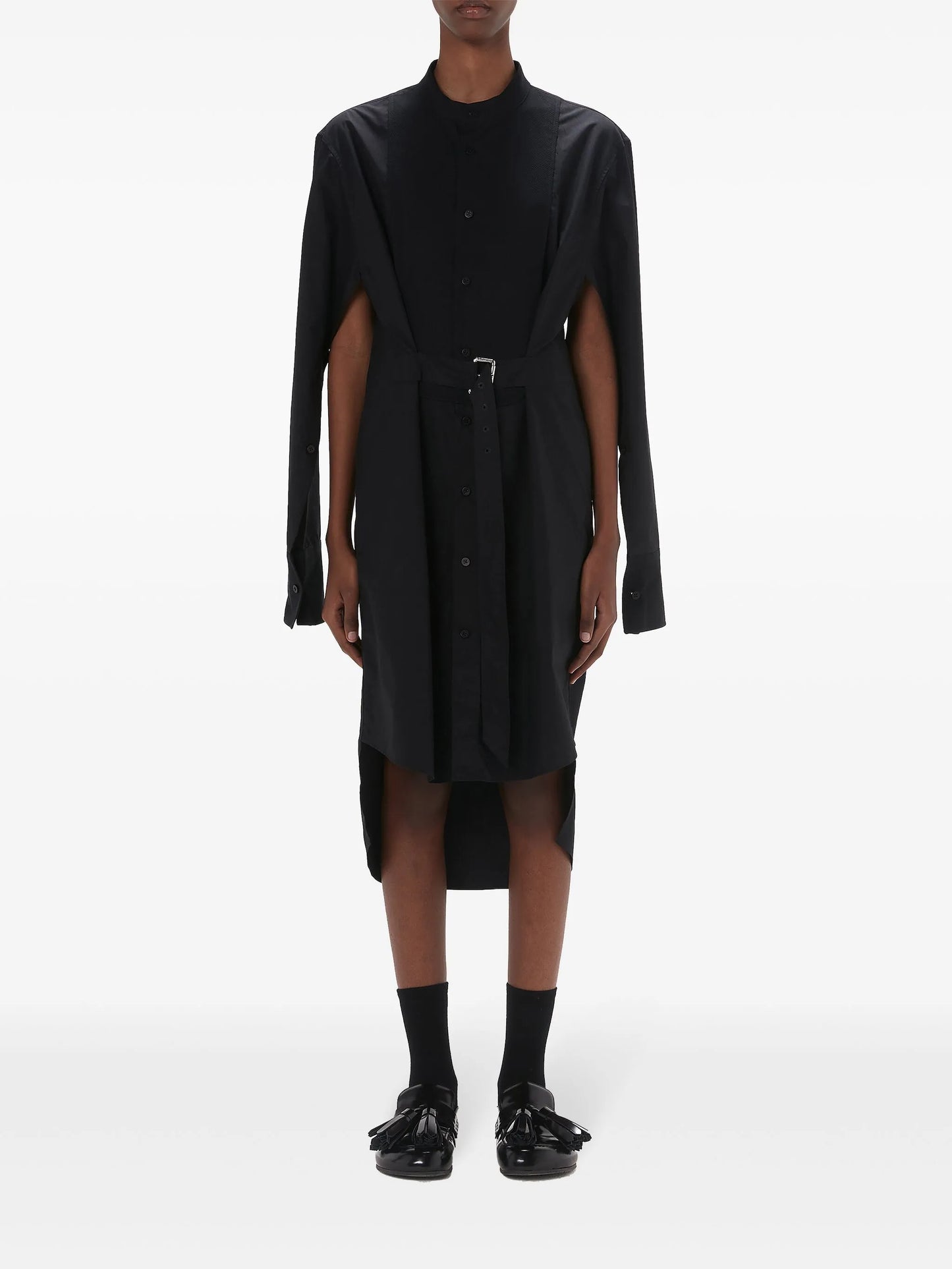 belted cotton dress