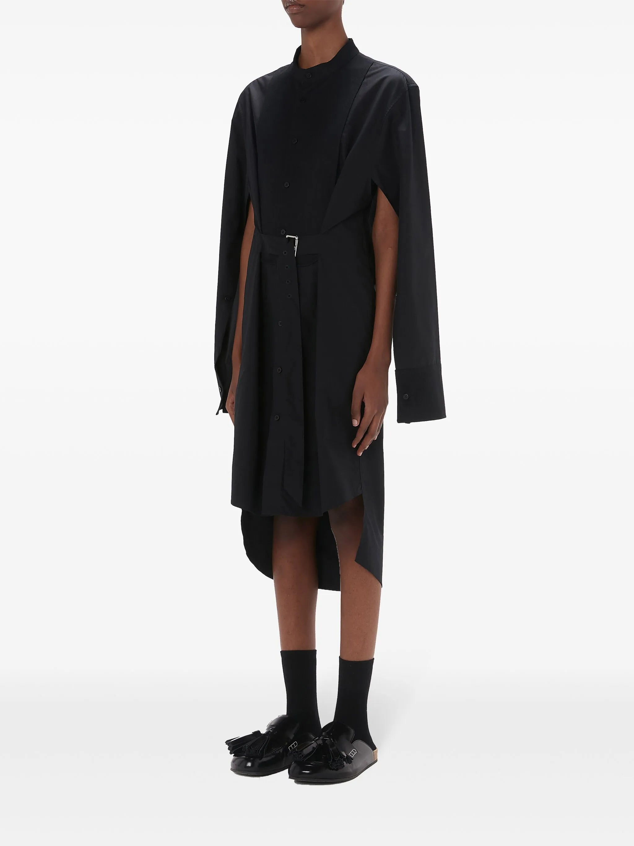 belted cotton dress