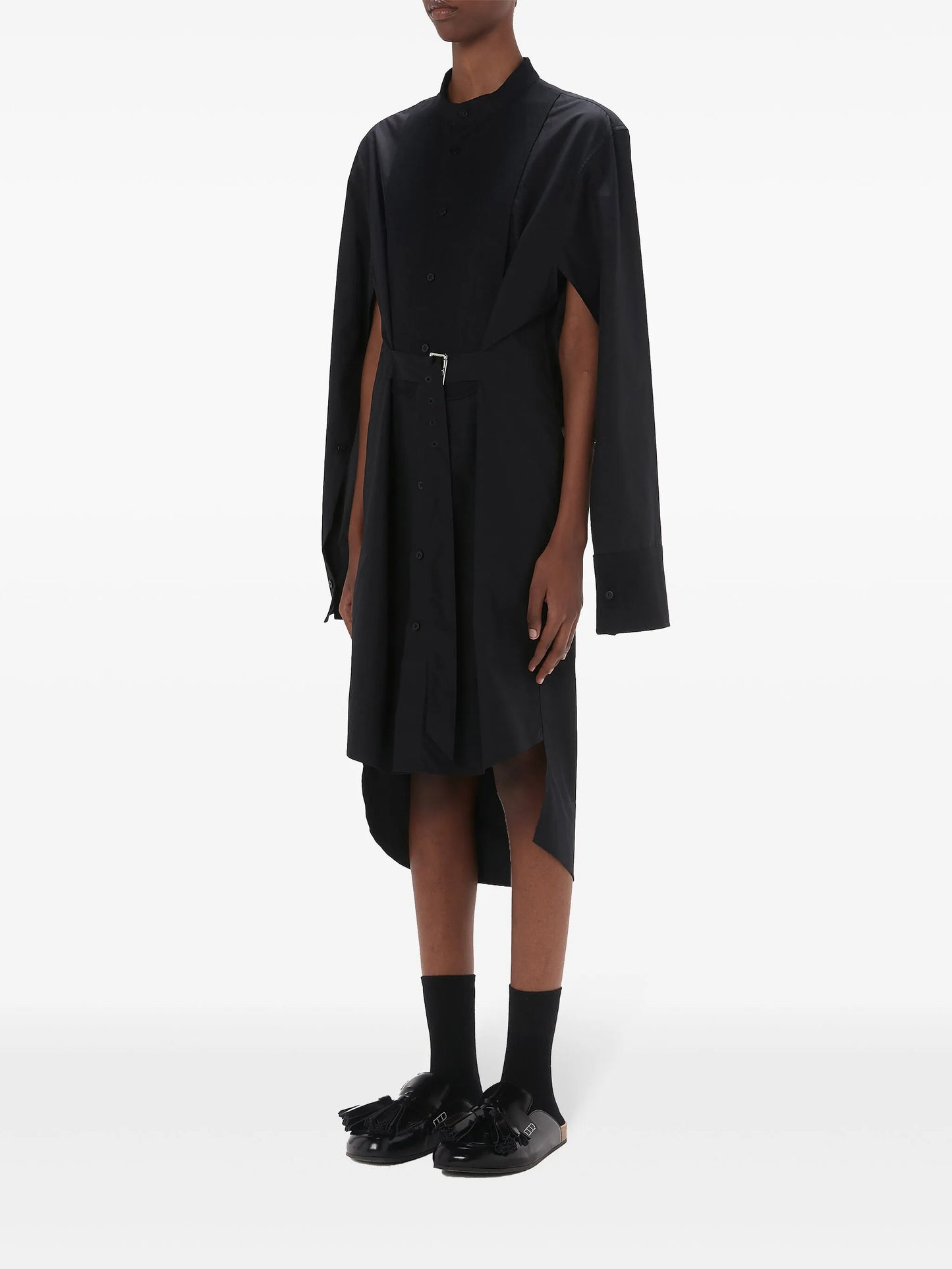 belted cotton dress