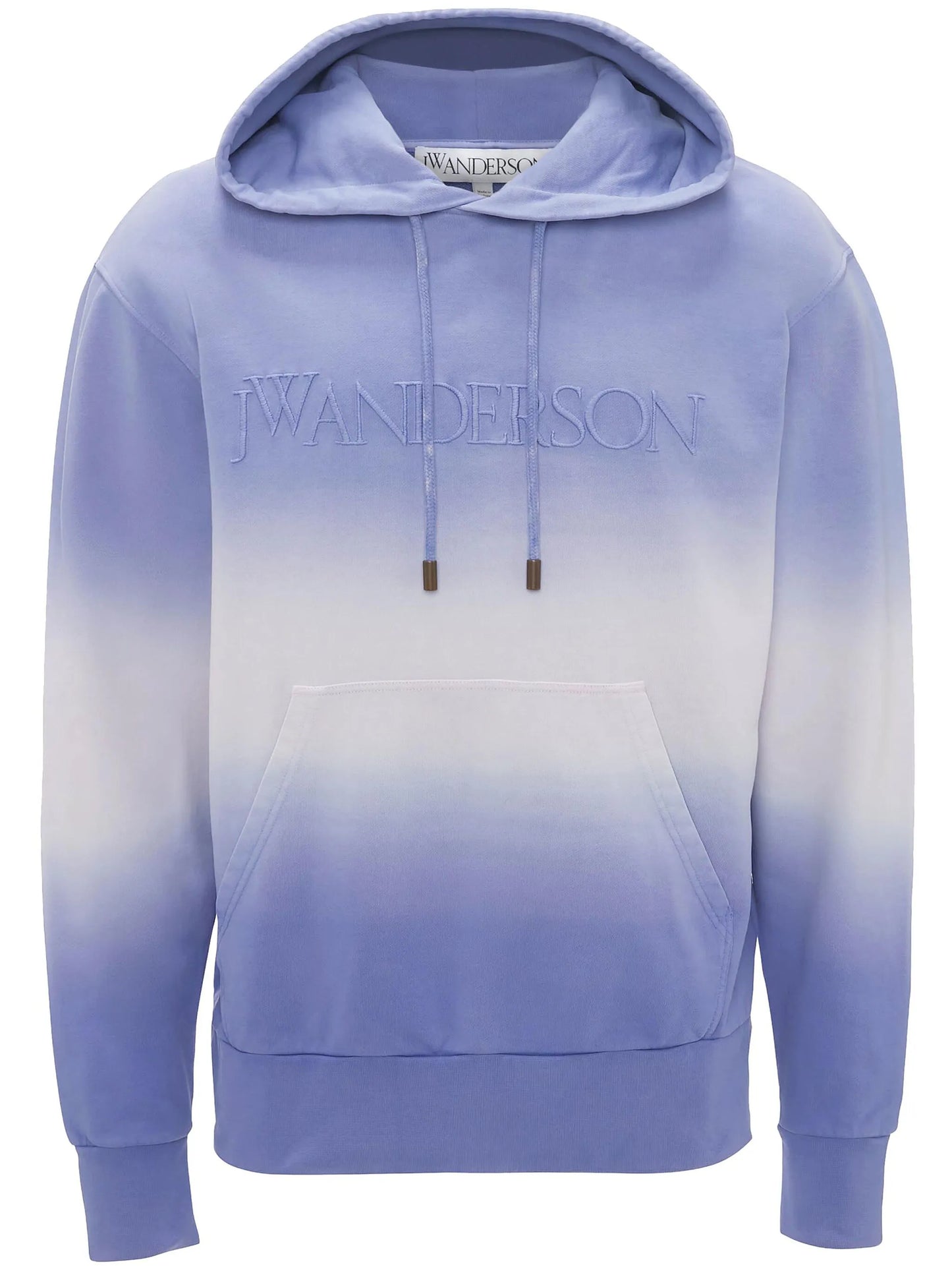 gradient-effect cotton hoodie