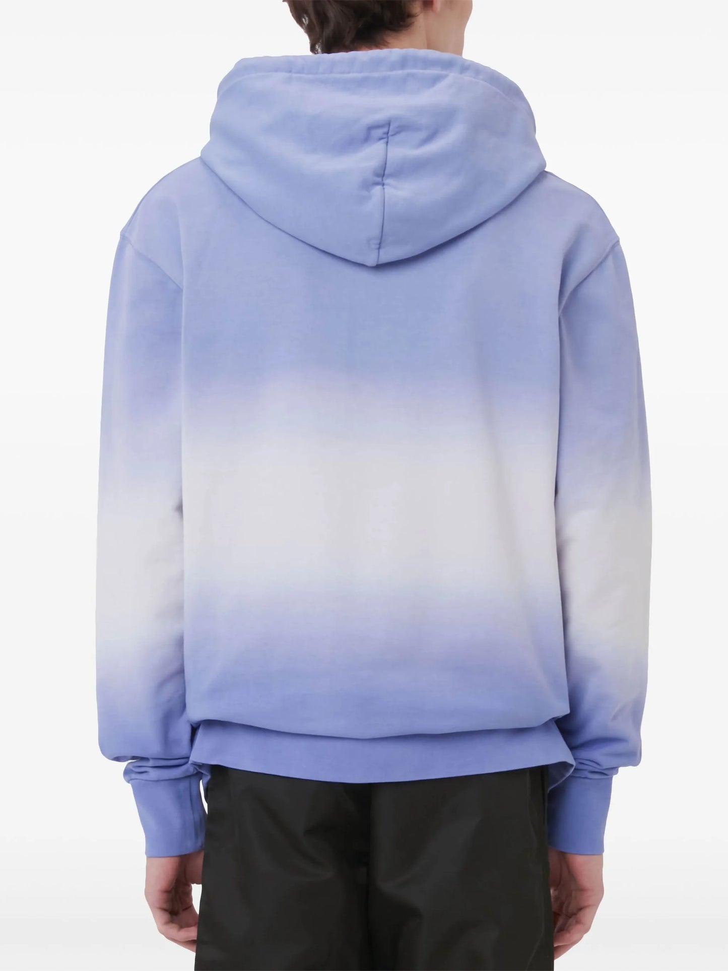 gradient-effect cotton hoodie