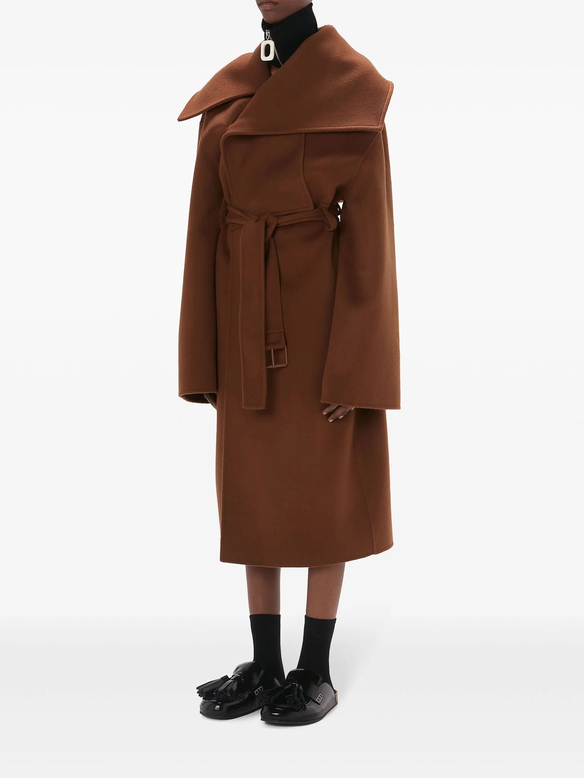 belted wool coat