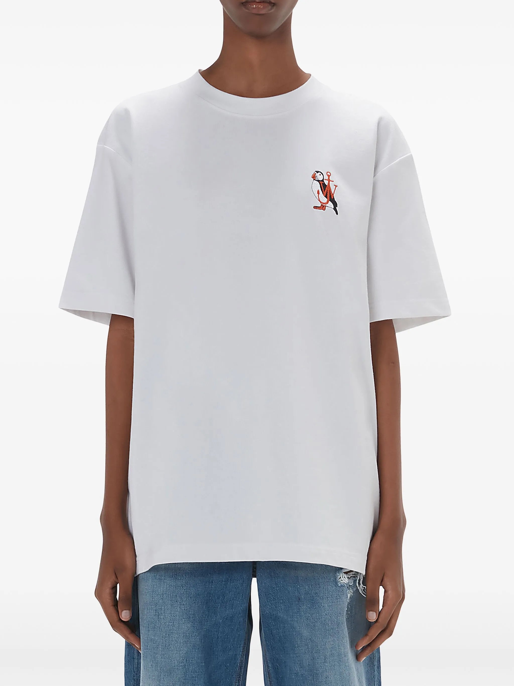Canary-embroidery T-shirt