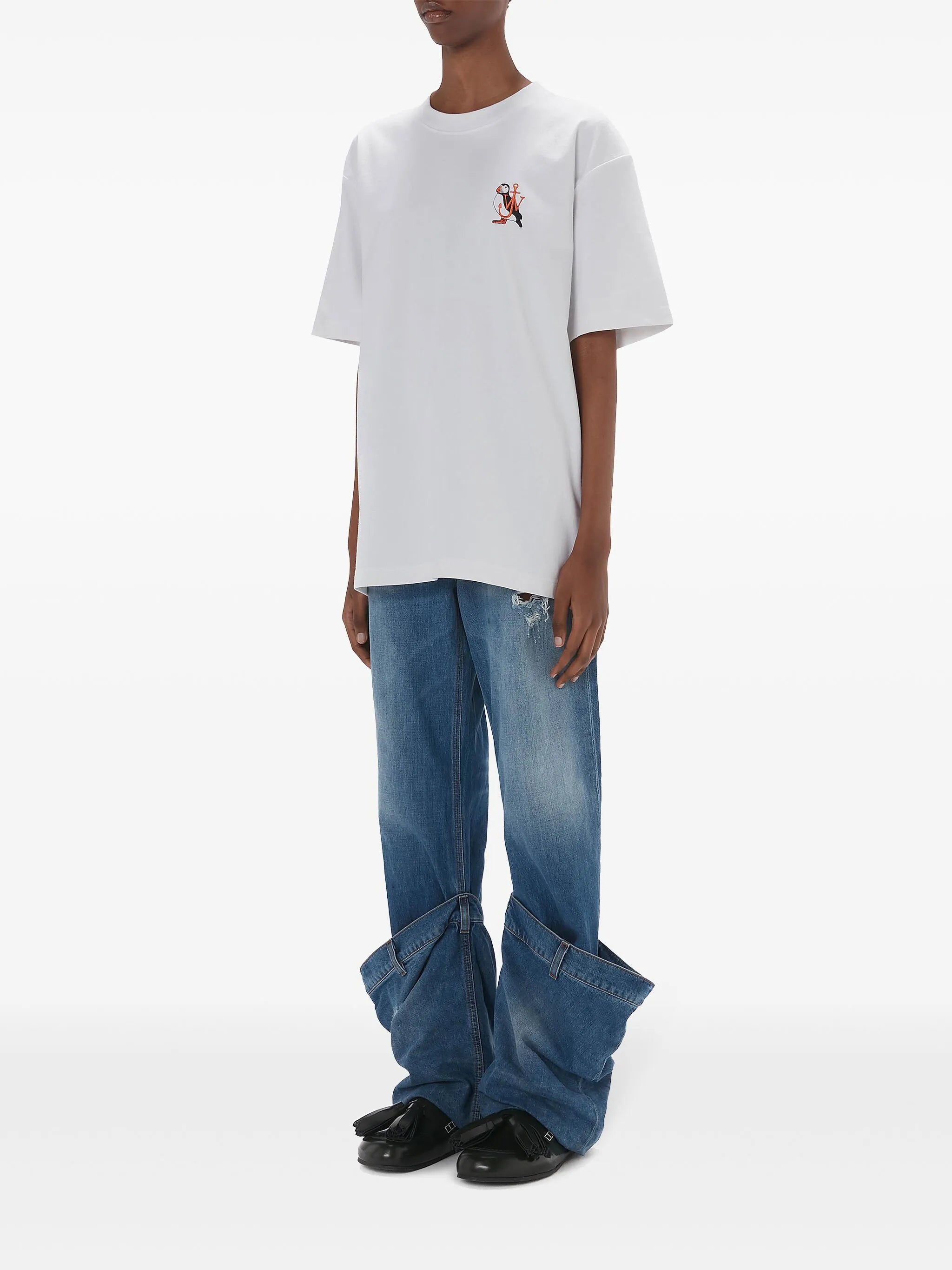 Canary-embroidery T-shirt
