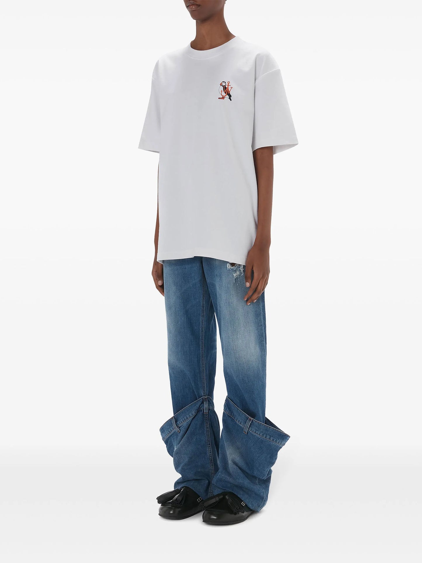 Canary-embroidery T-shirt