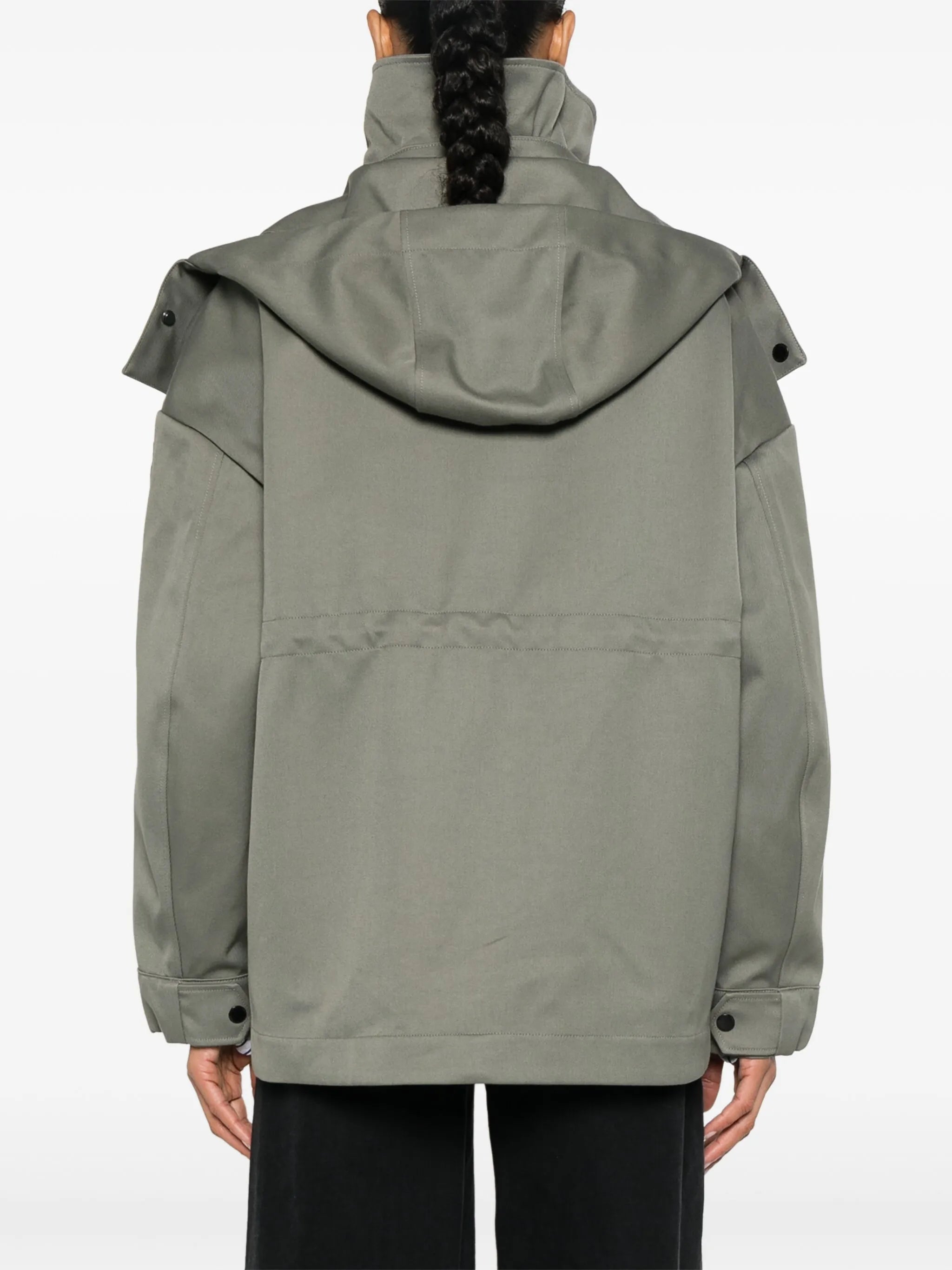 Olivine logo-appliqué jacket