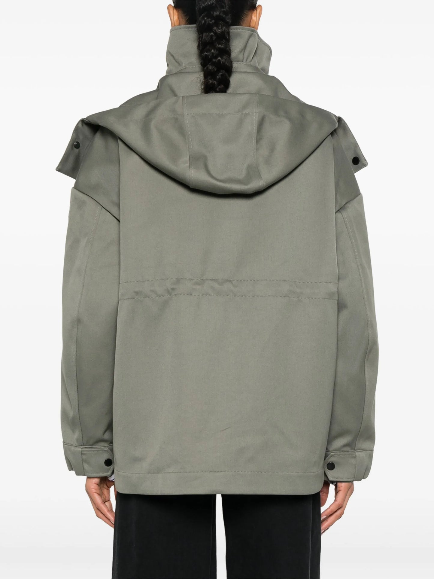 Olivine logo-appliqué jacket
