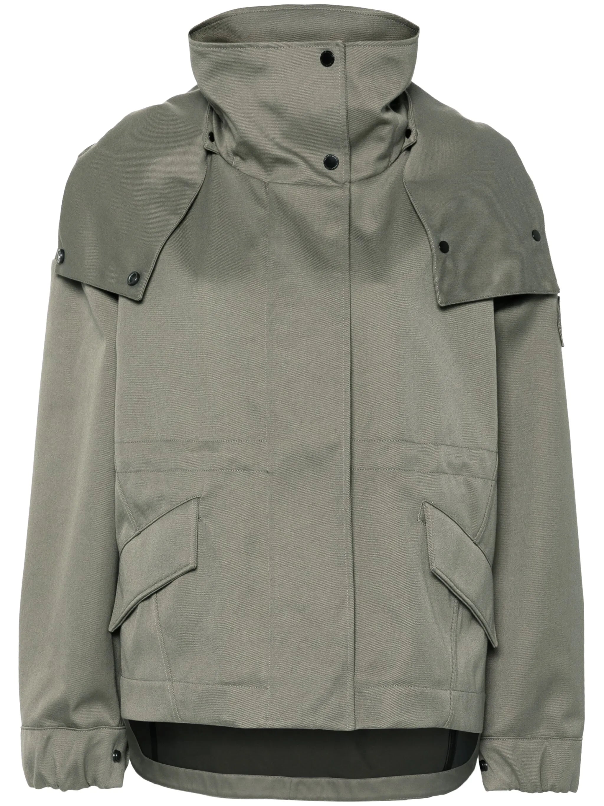Olivine logo-appliqué jacket