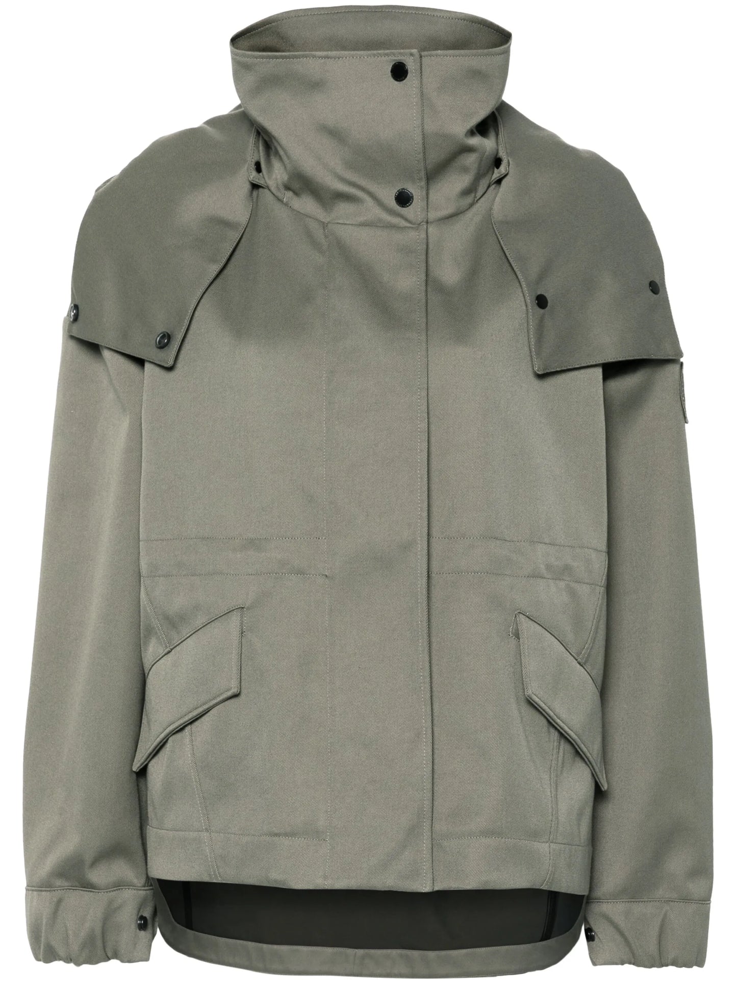 Olivine logo-appliqué jacket