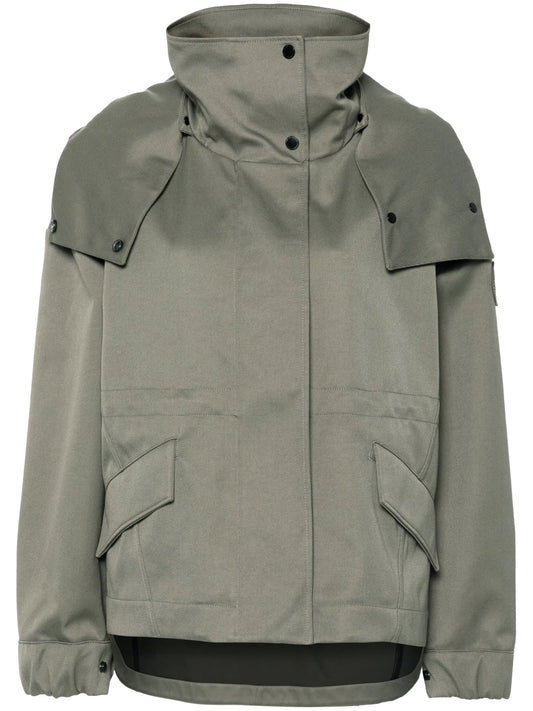 Olivine logo-appliqué jacket