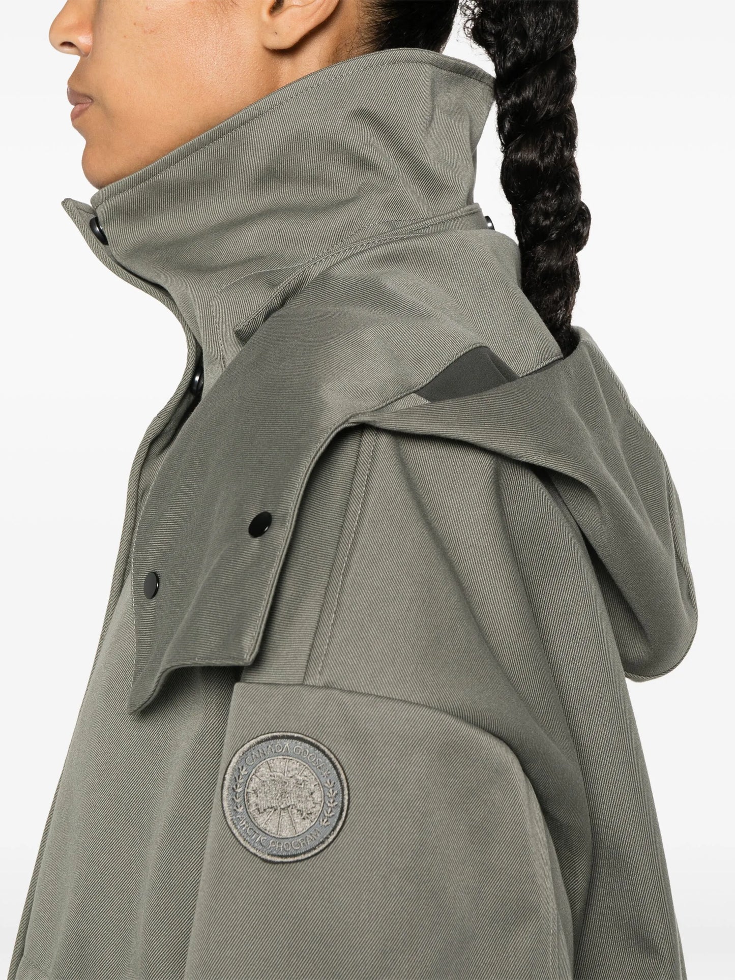 Olivine logo-appliqué jacket