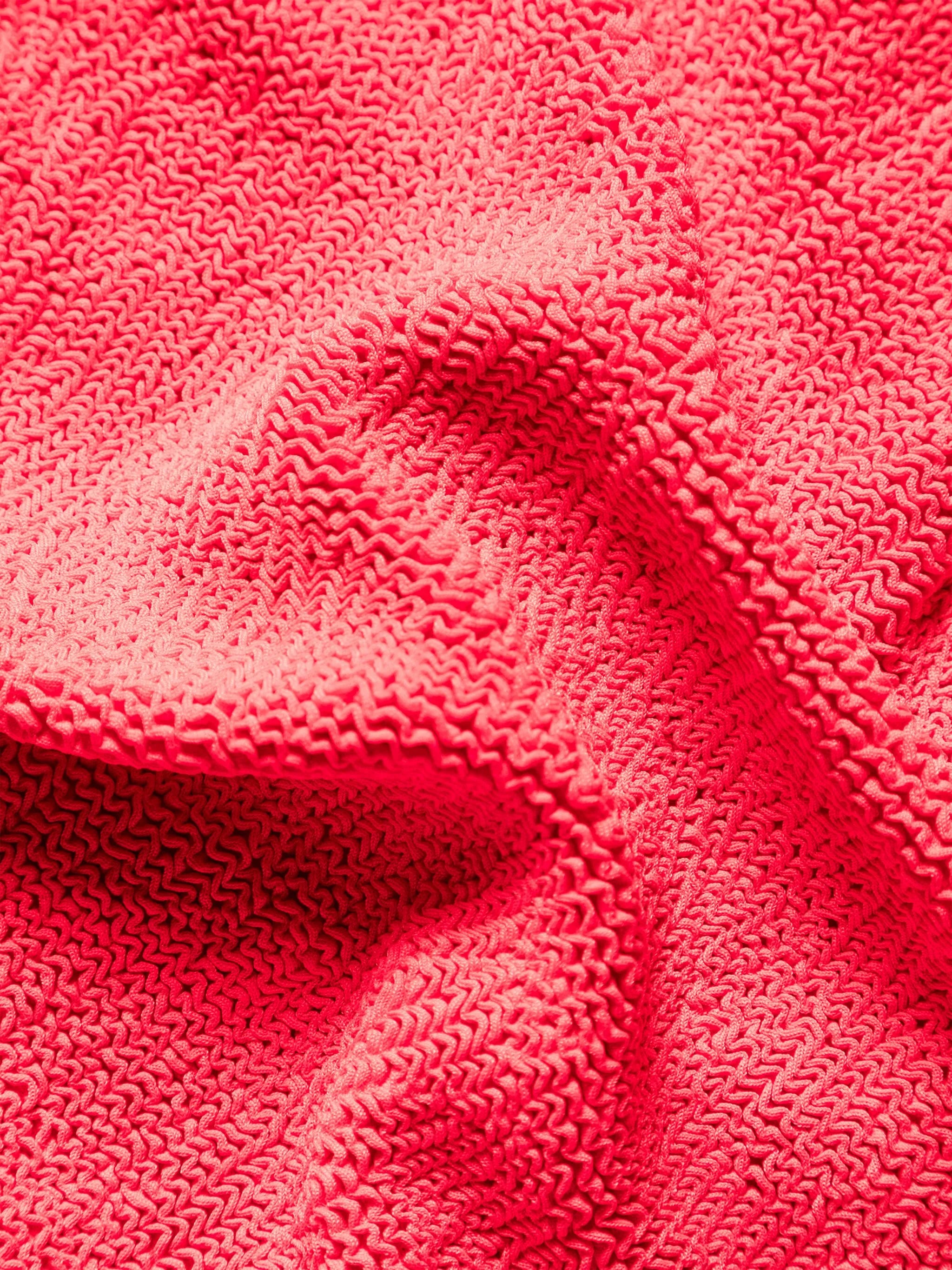 Square Neck textured swimsuit