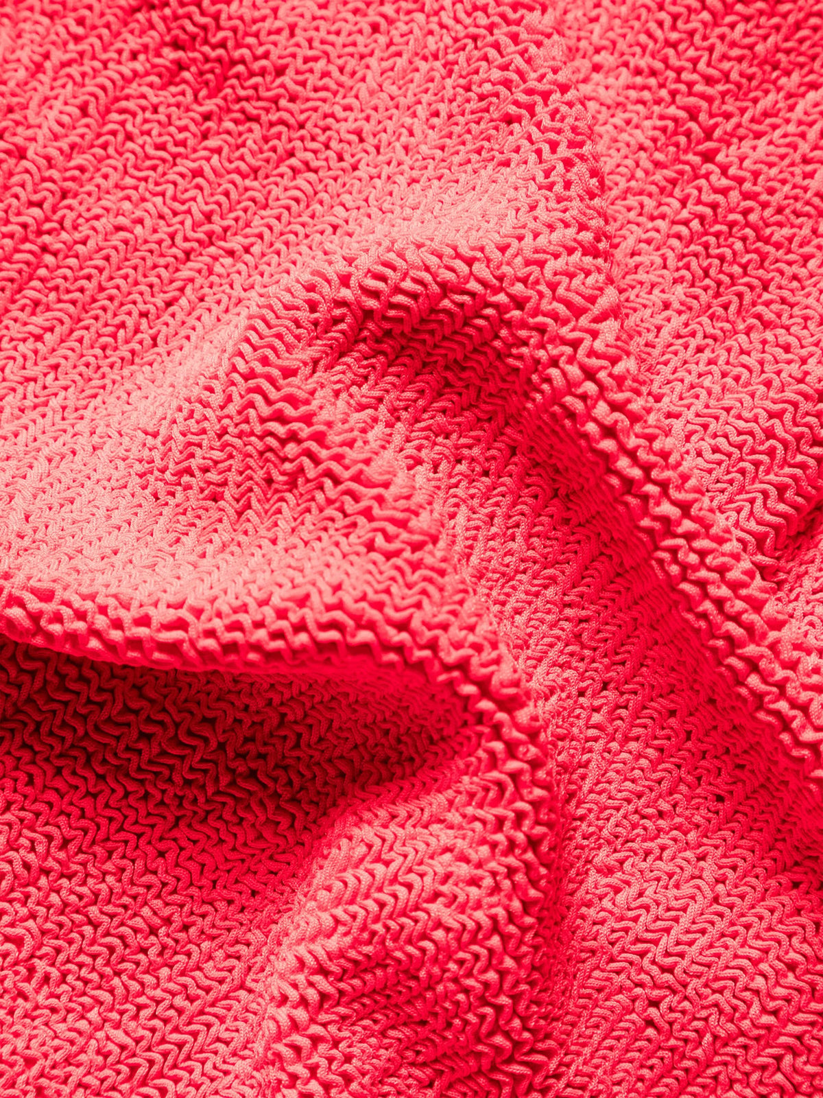 Square Neck textured swimsuit