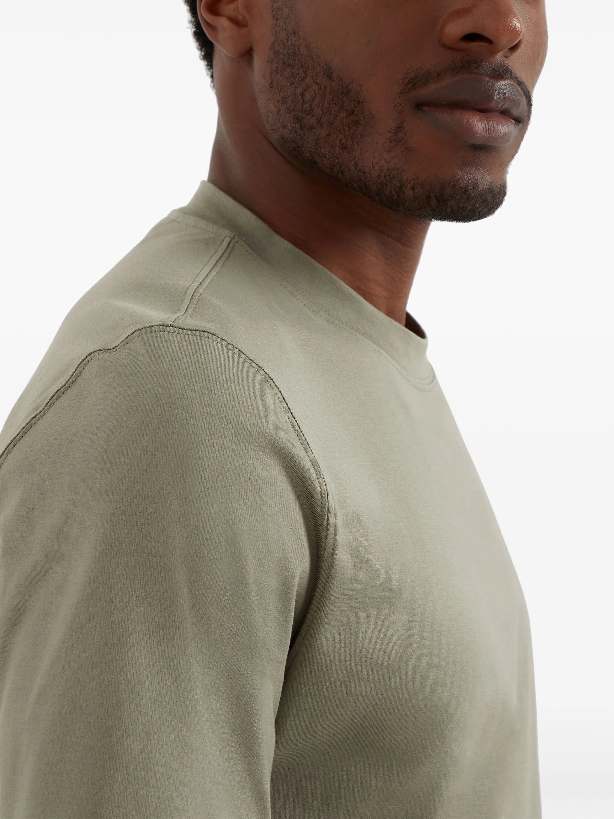 logo-embroidered cotton T-shirt