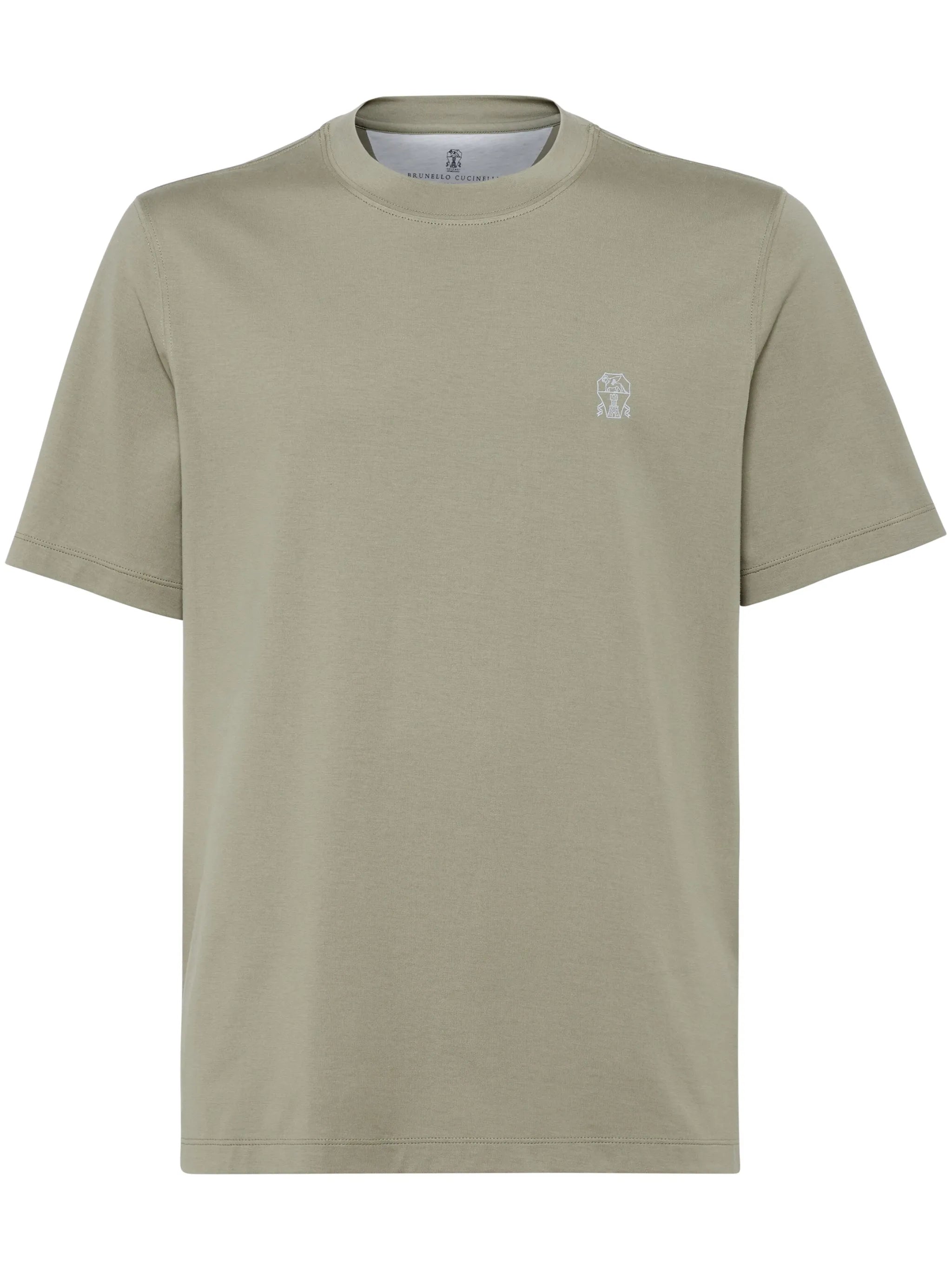 logo-embroidered cotton T-shirt