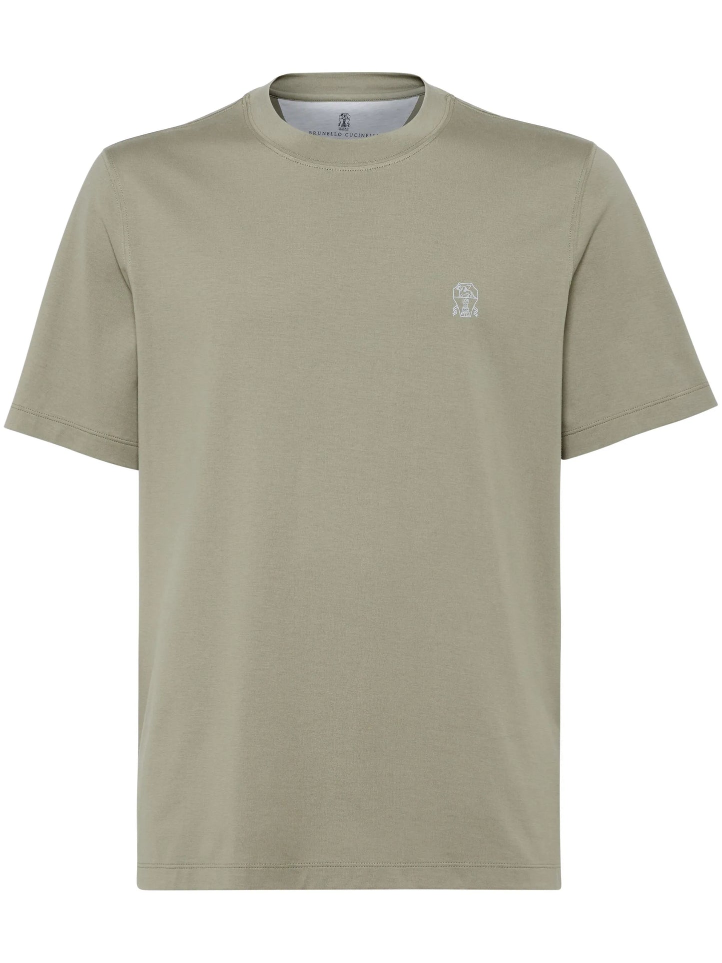 logo-embroidered cotton T-shirt