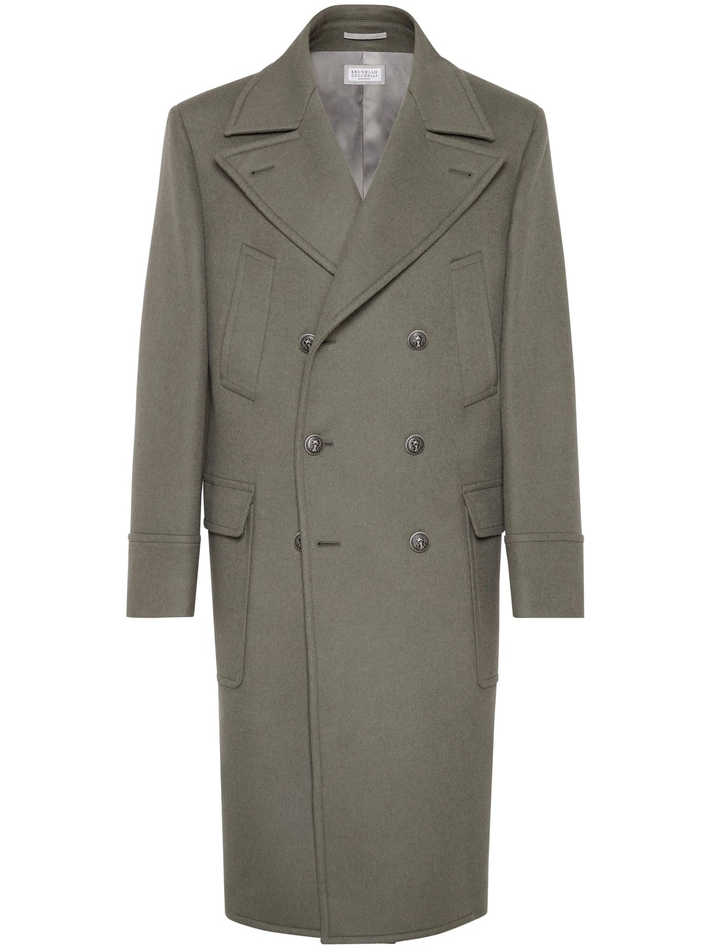 double-breasted wool coat
