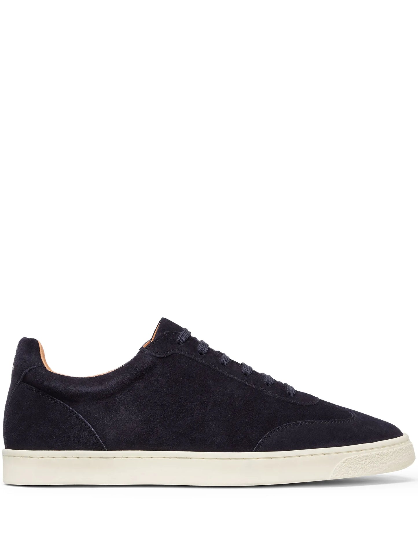 logo-print leather sneakers