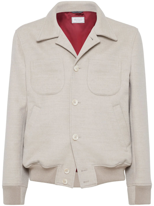 long-sleeve wool shirt jacket