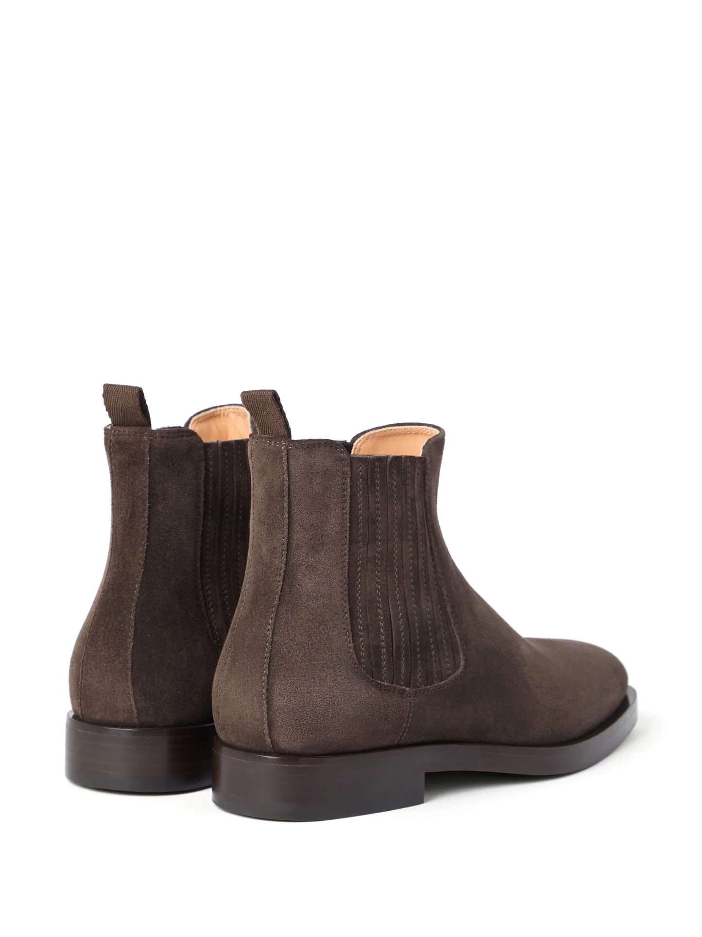 panelled suede ankle boots