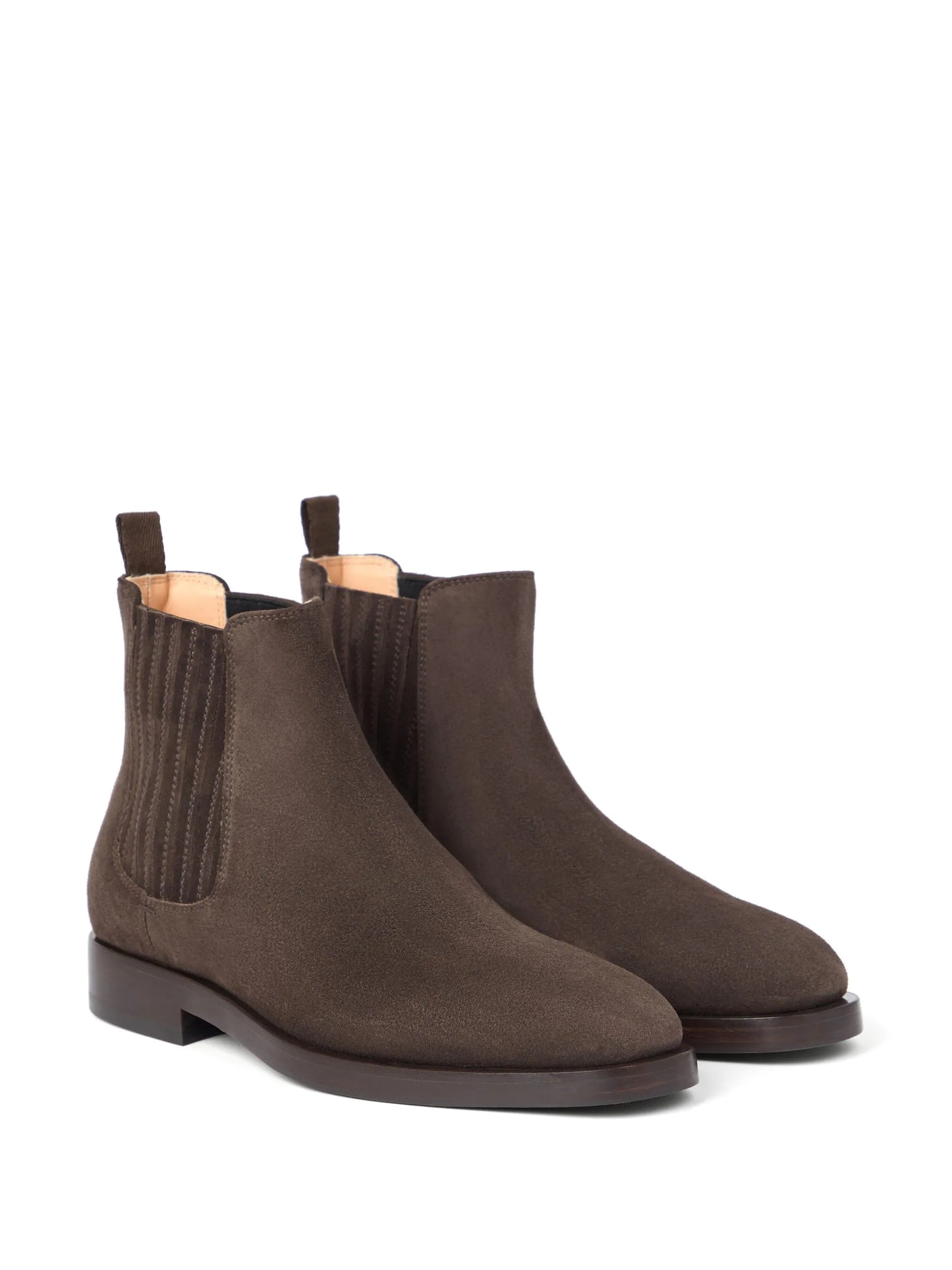 panelled suede ankle boots