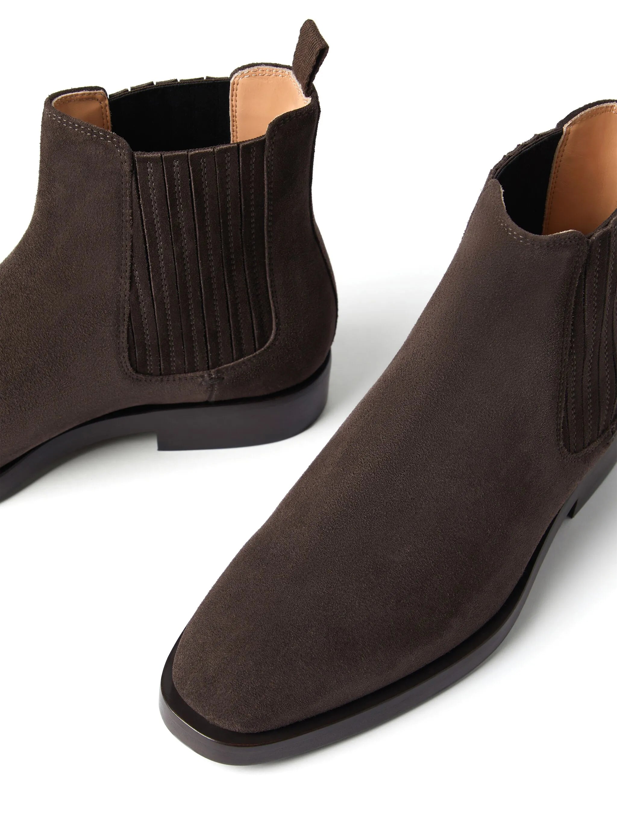 panelled suede ankle boots