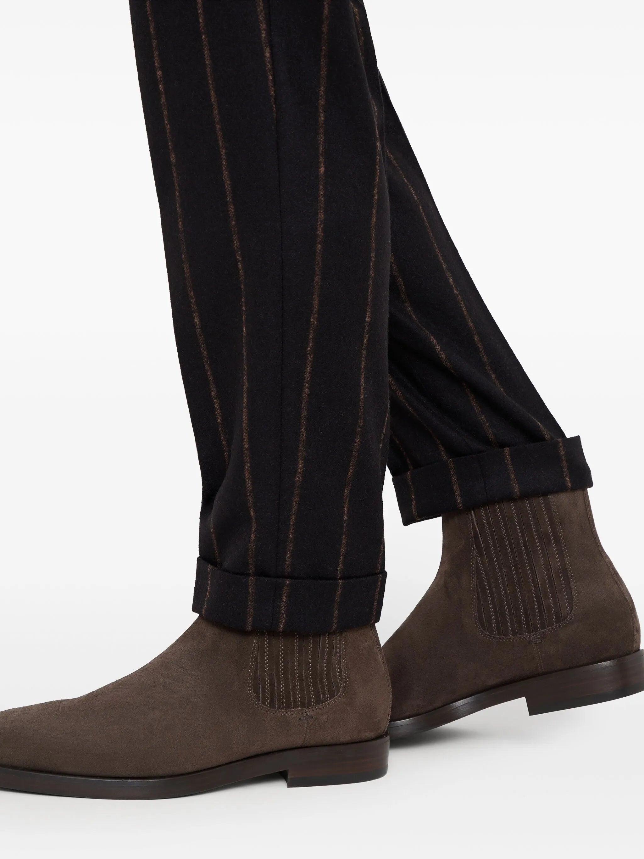 panelled suede ankle boots